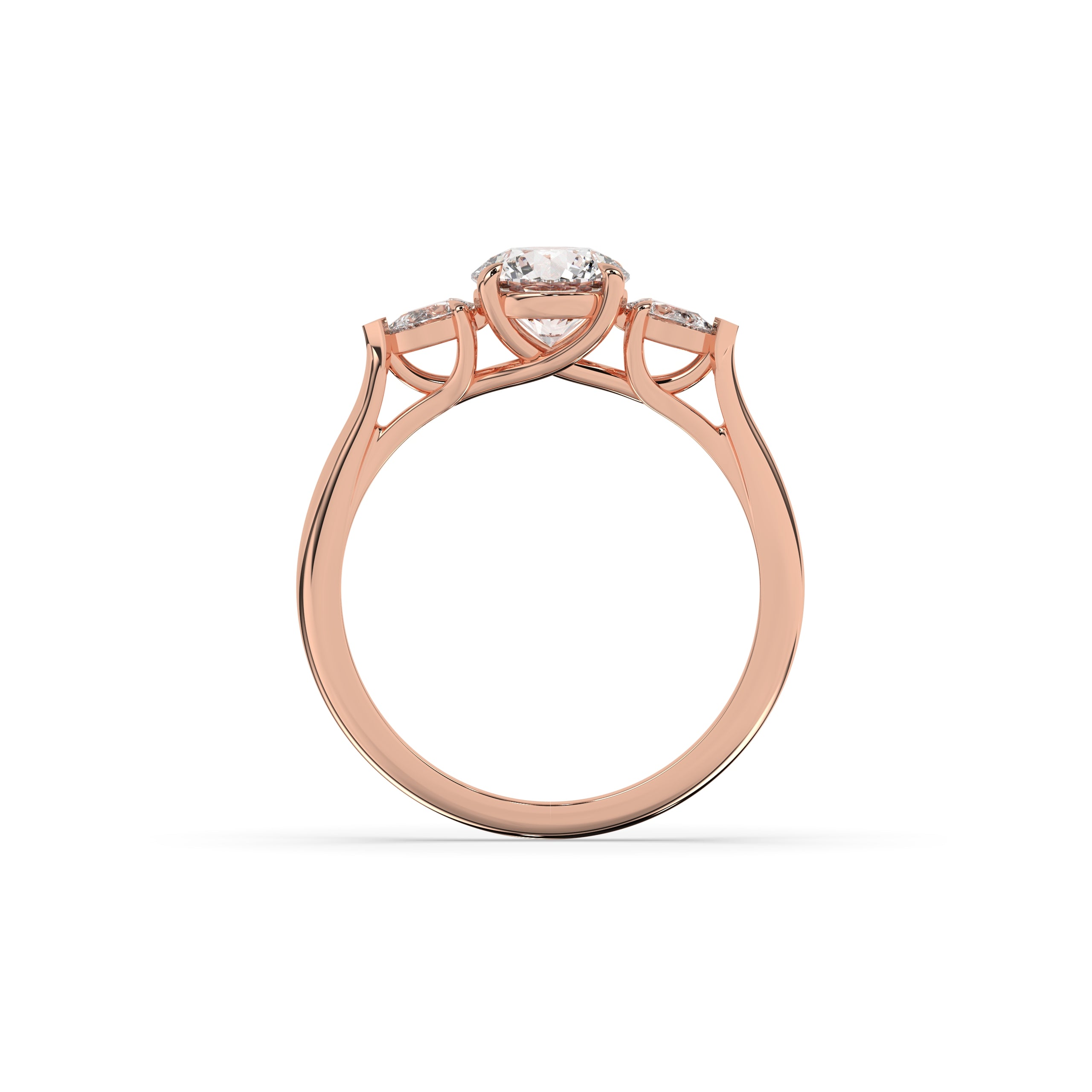 Amina Round Trio Ring