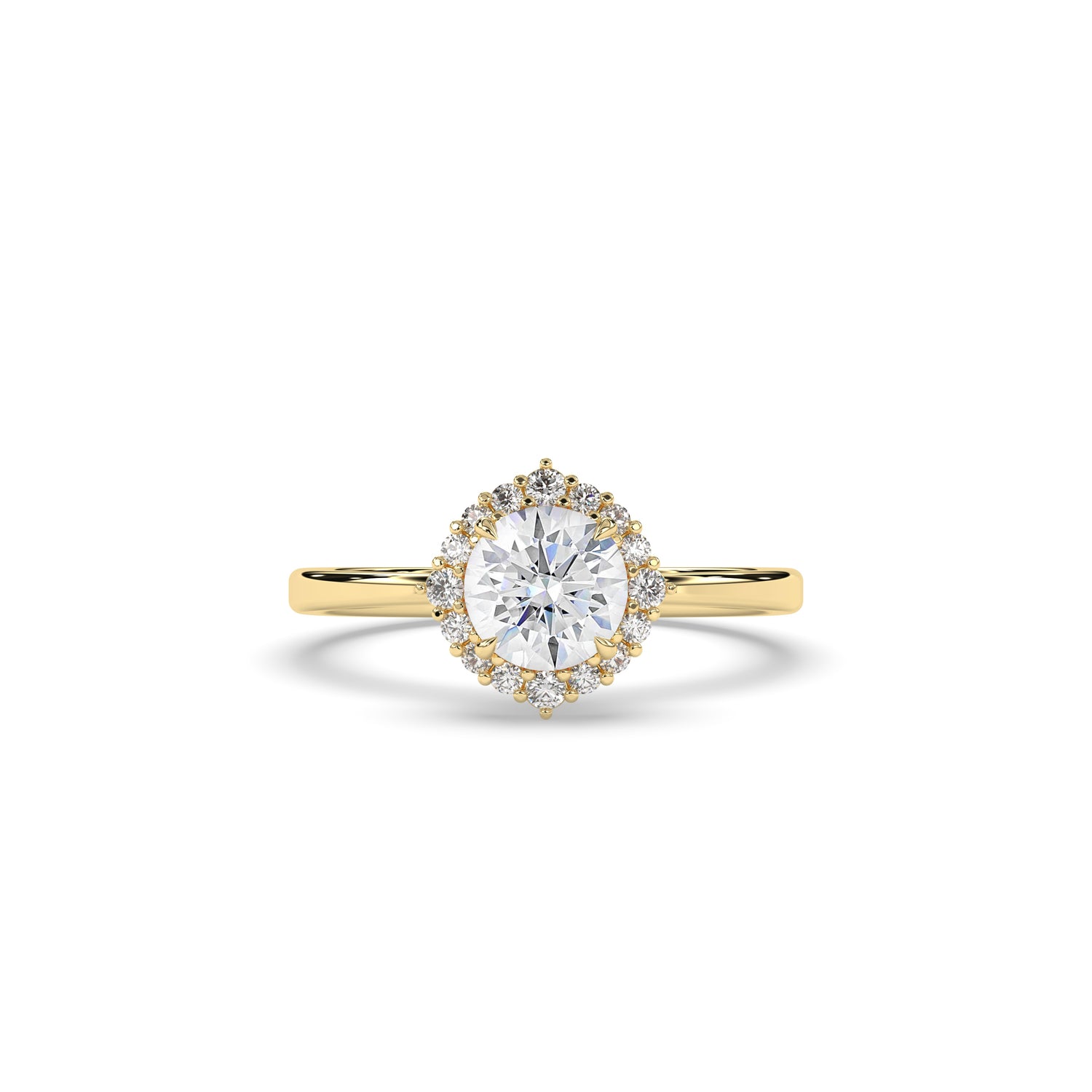 Serina Round Halo Ring