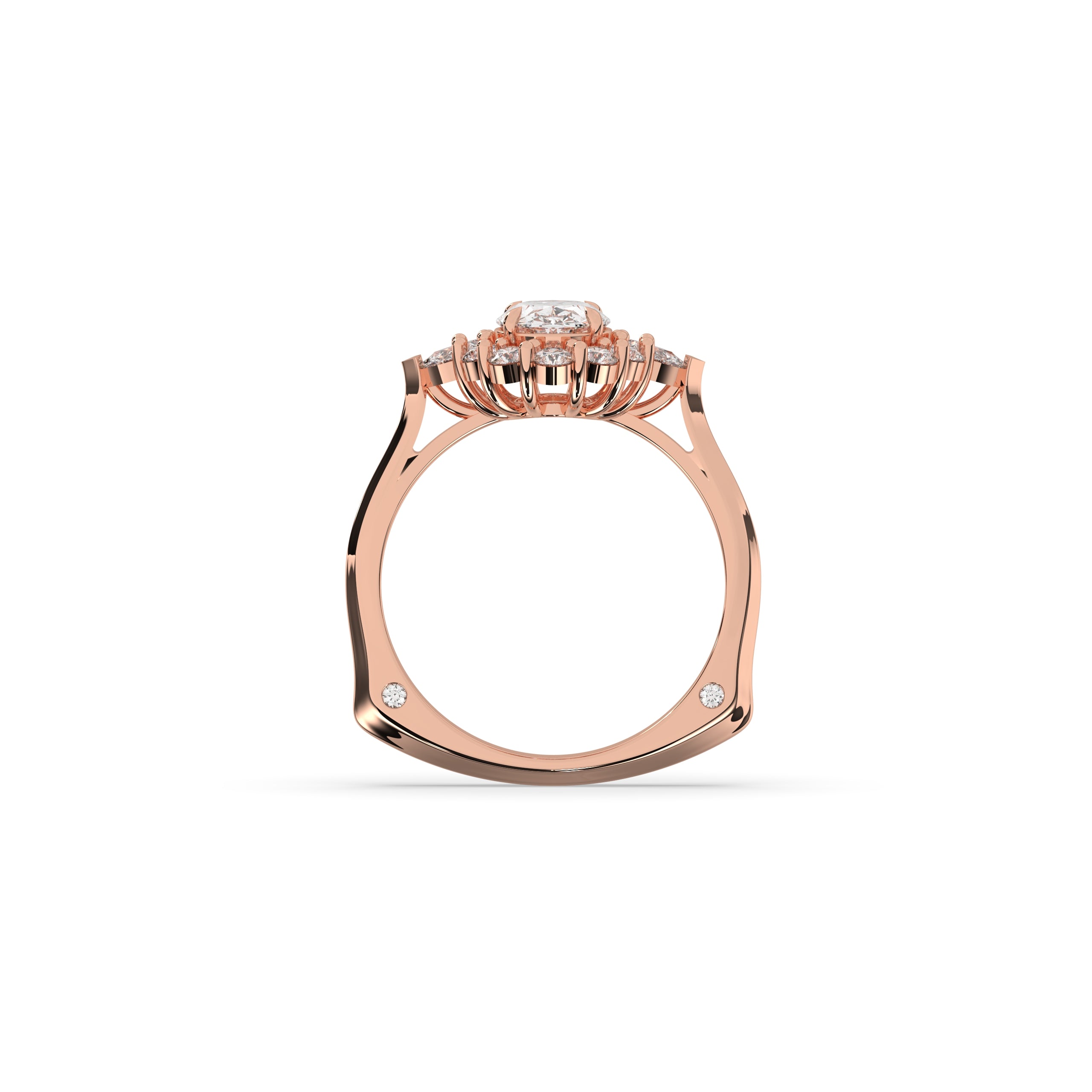 Larissa Oval Halo Ring