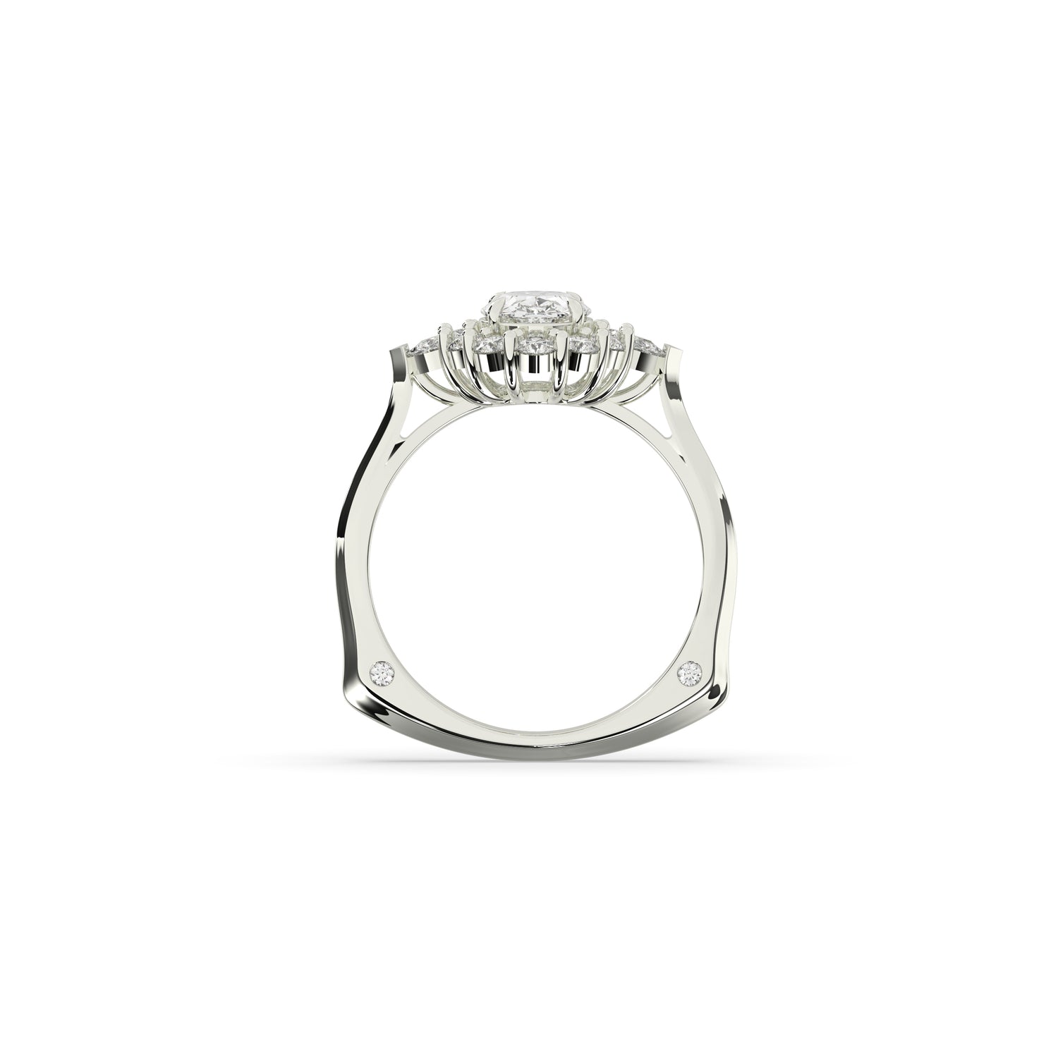 Larissa Oval Halo Ring