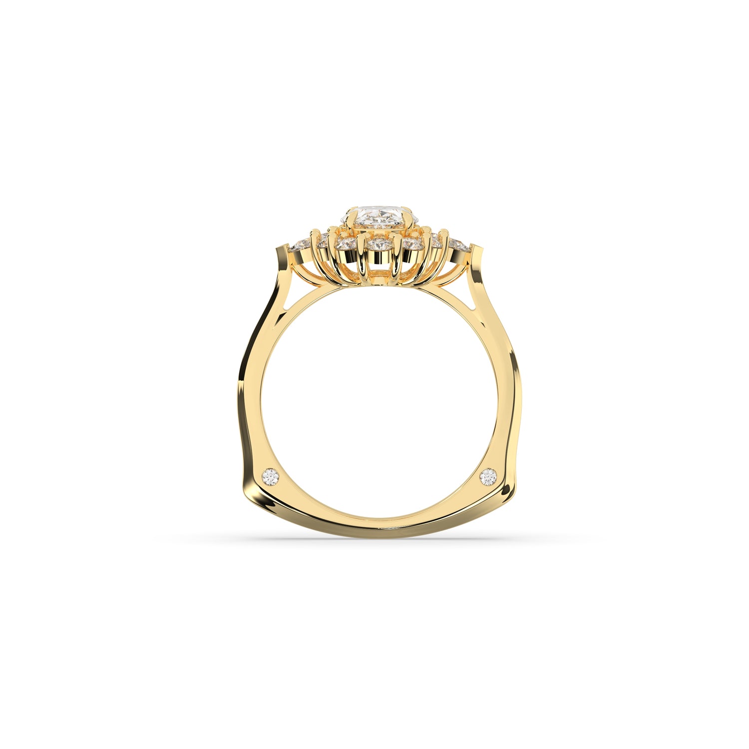 Larissa Oval Halo Ring