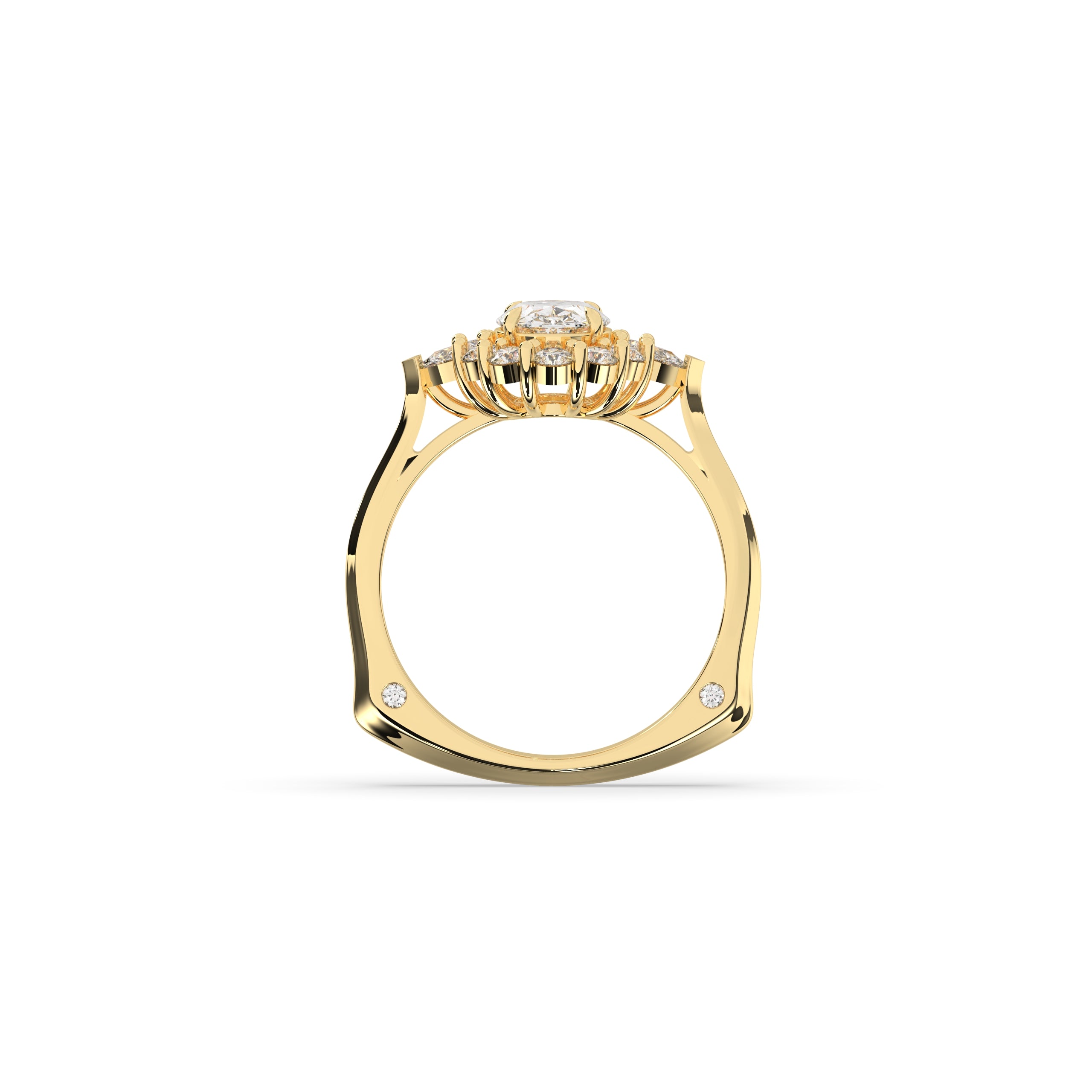 Larissa Oval Halo Ring