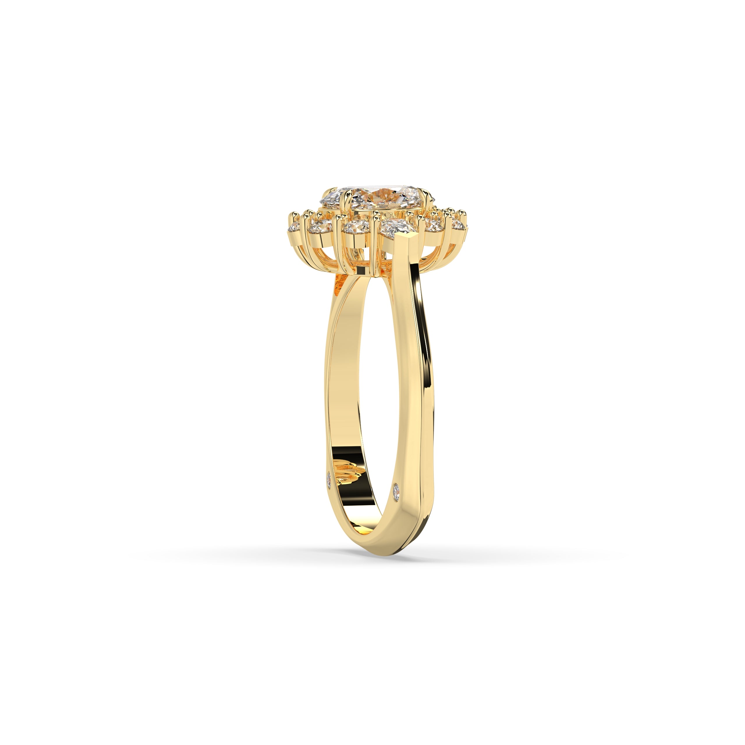 Larissa Oval Halo Ring