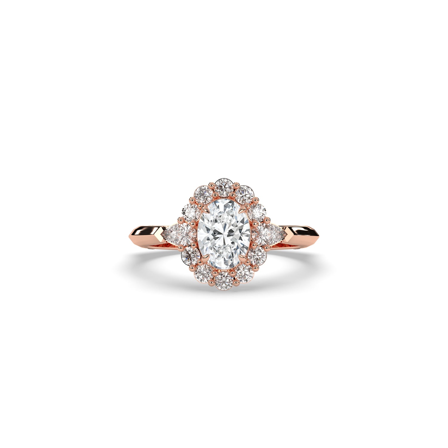 Larissa Oval Halo Ring