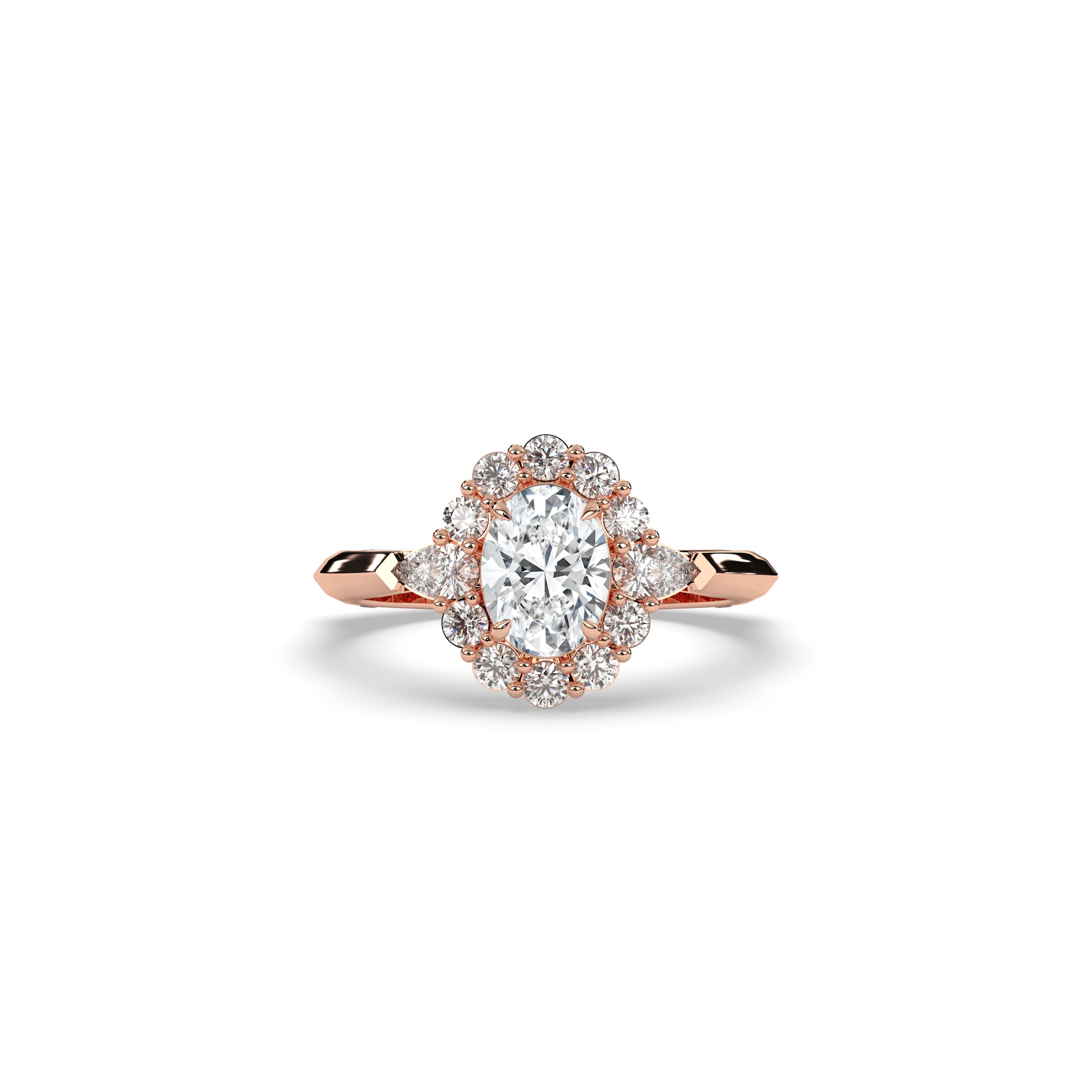 Larissa Oval Halo Ring