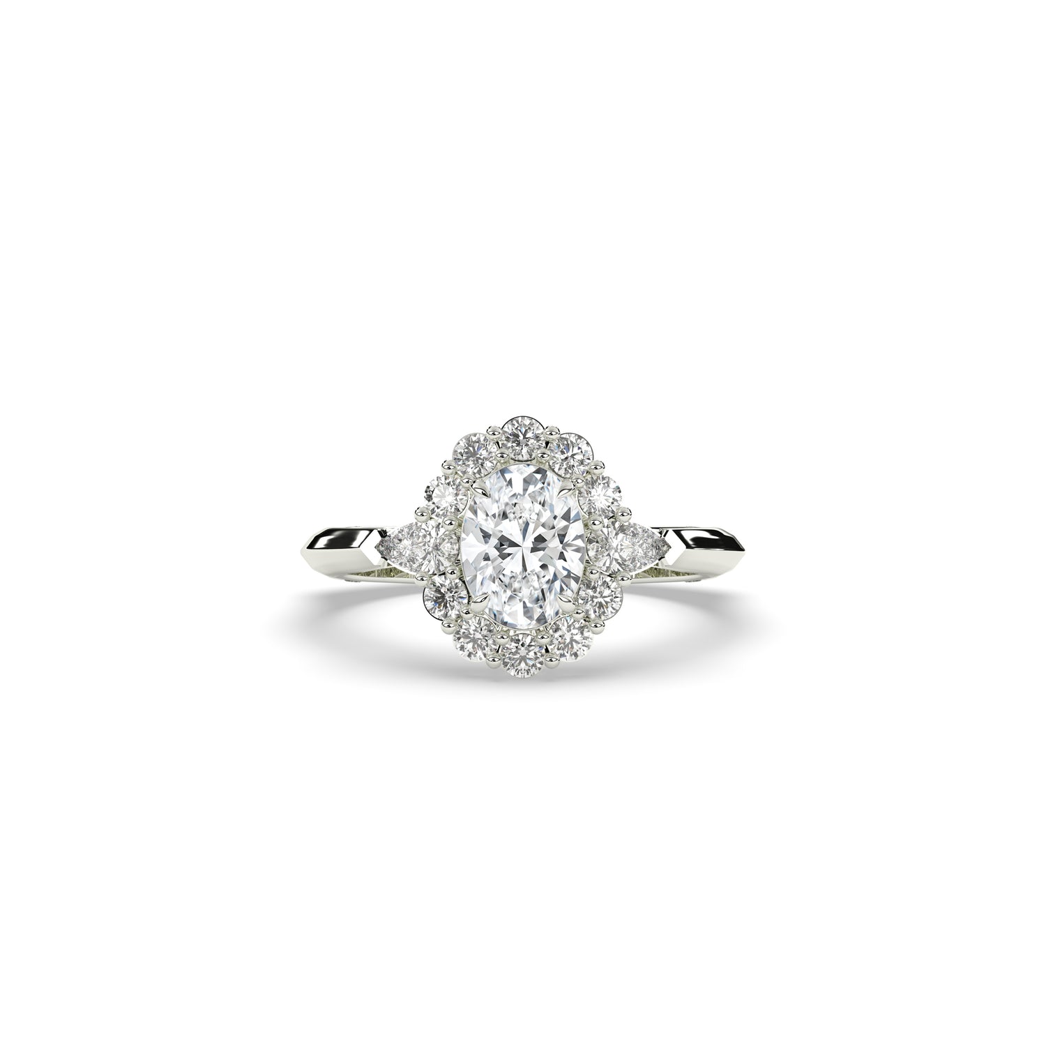 Larissa Oval Halo Ring