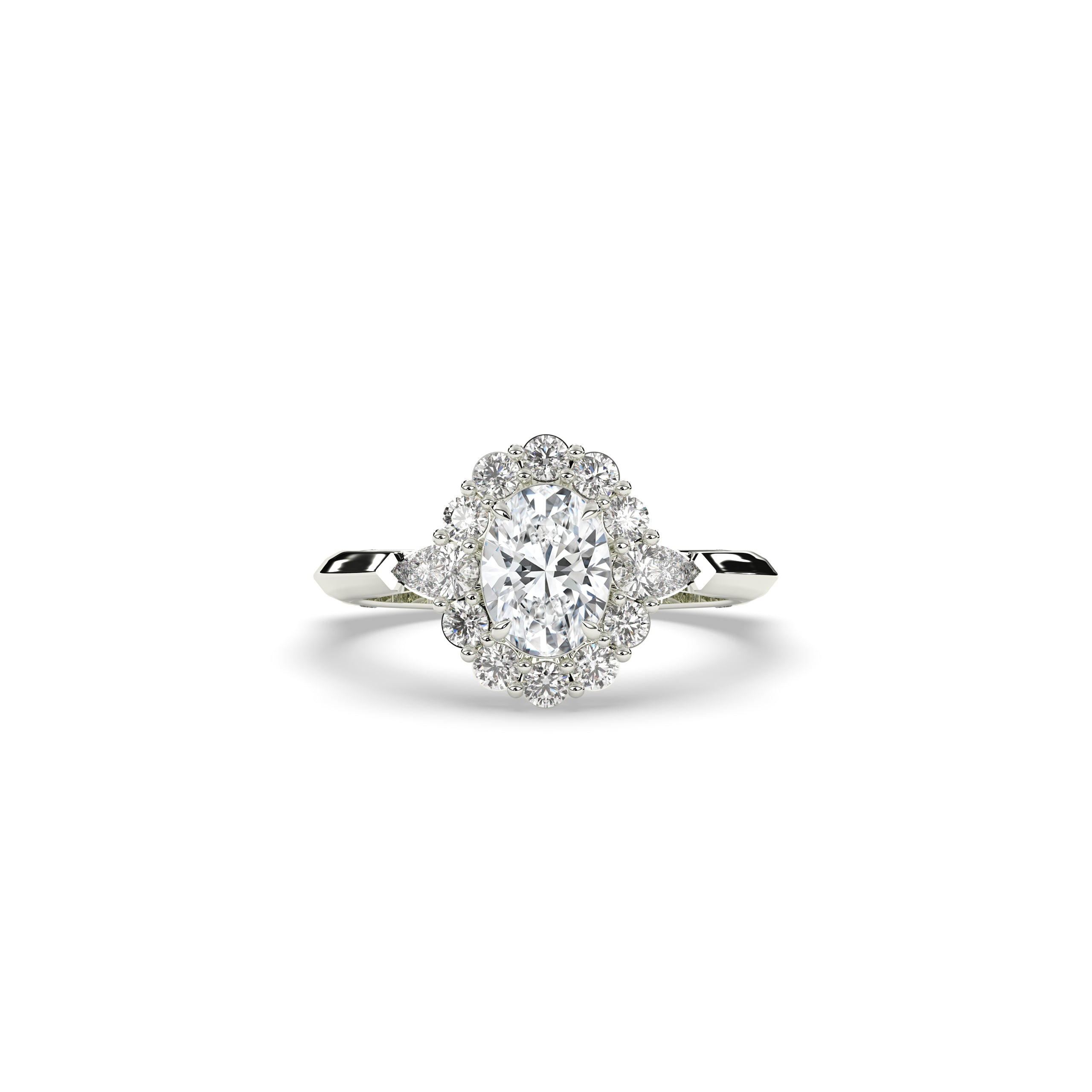 Larissa Oval Halo Ring