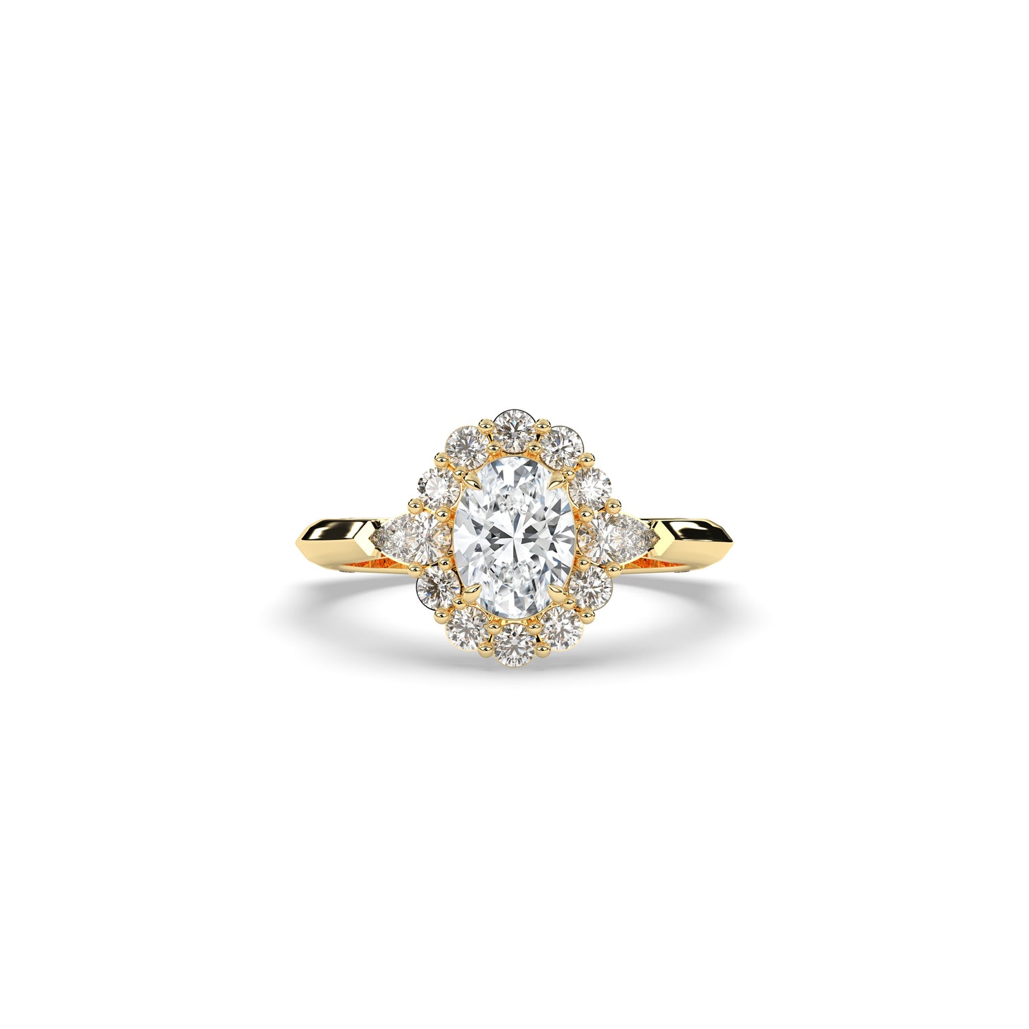 Larissa Oval Halo Ring