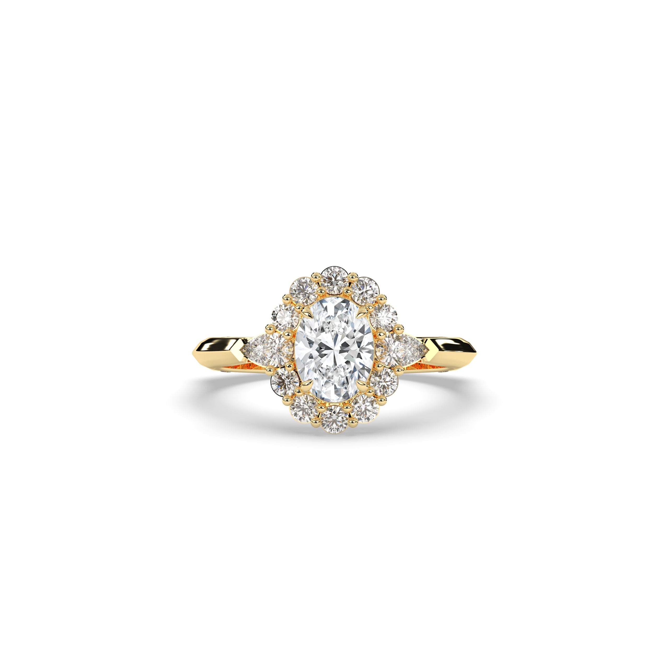 Larissa Oval Halo Ring
