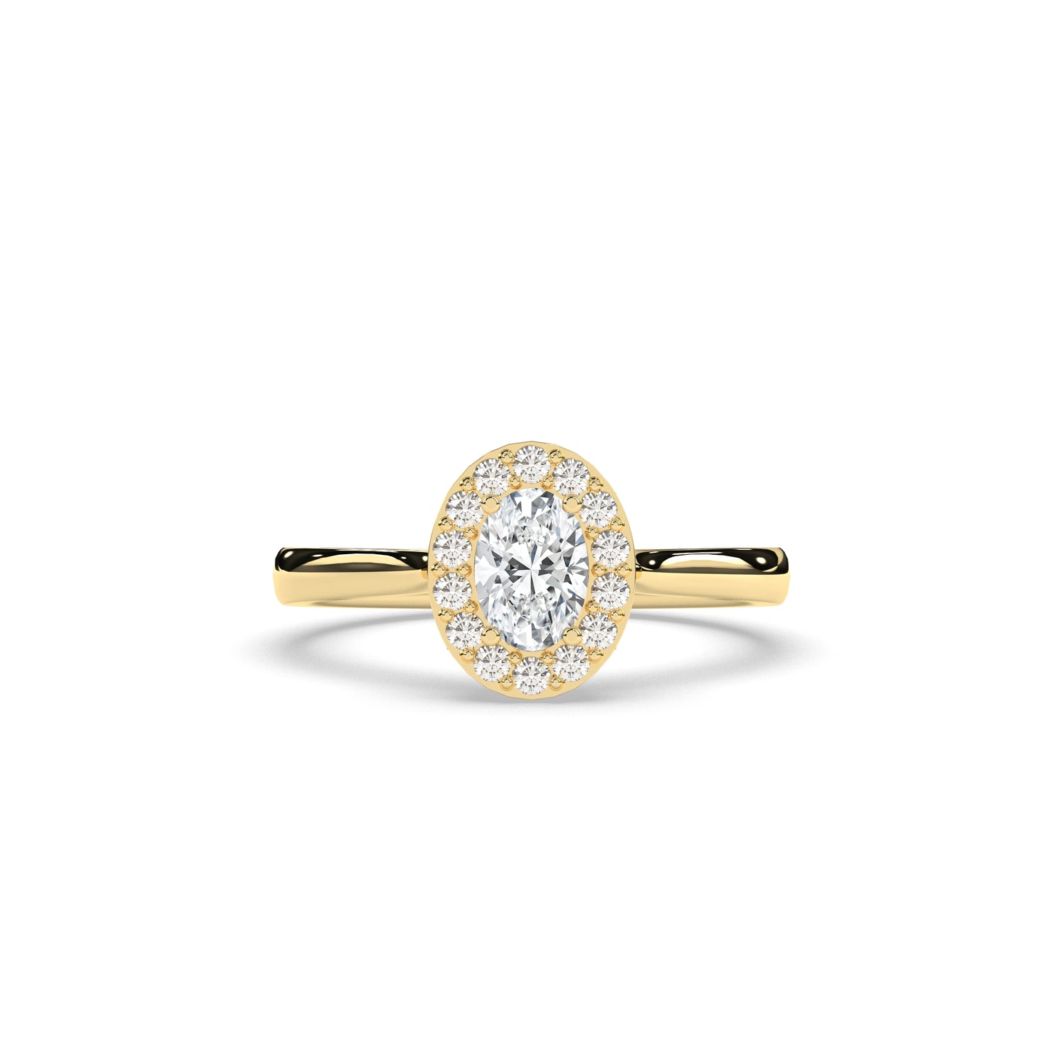 Alessa Oval Halo Ring