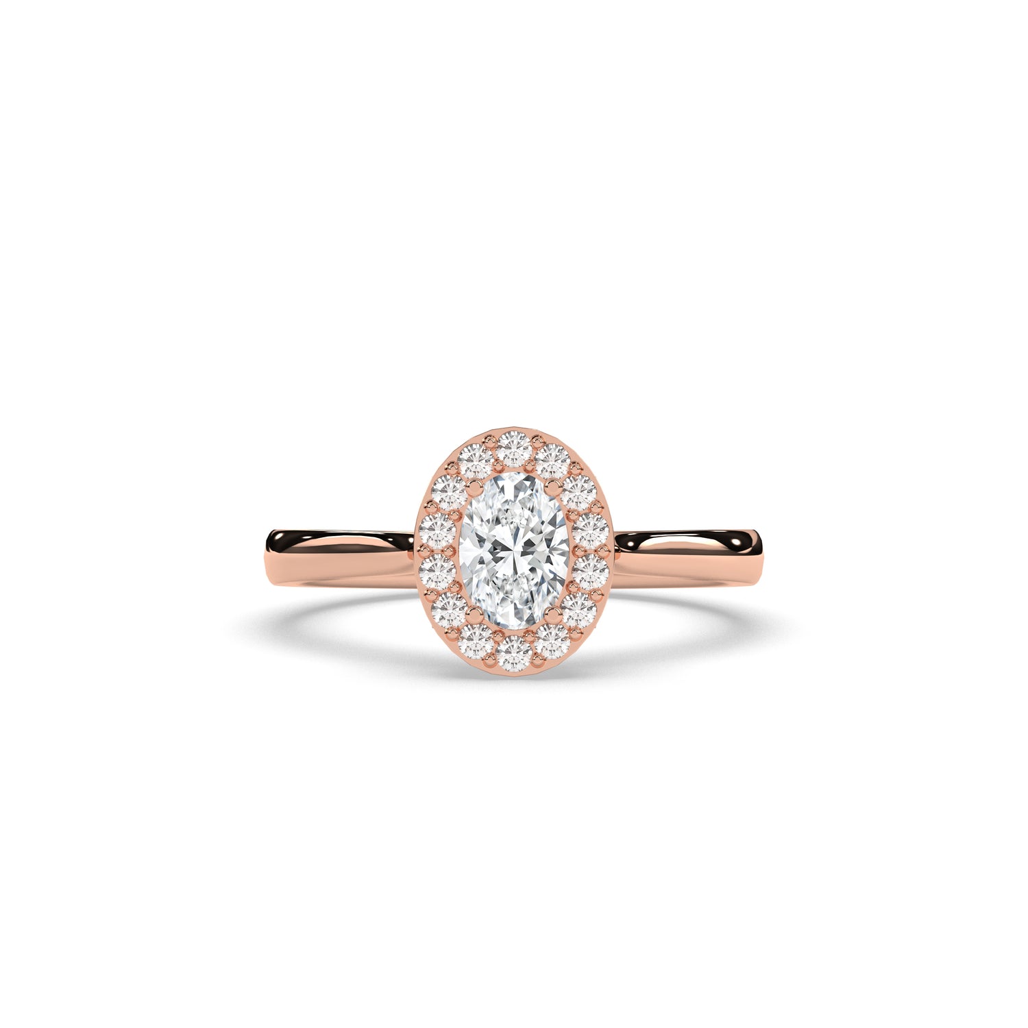 Alessa Oval Halo Ring