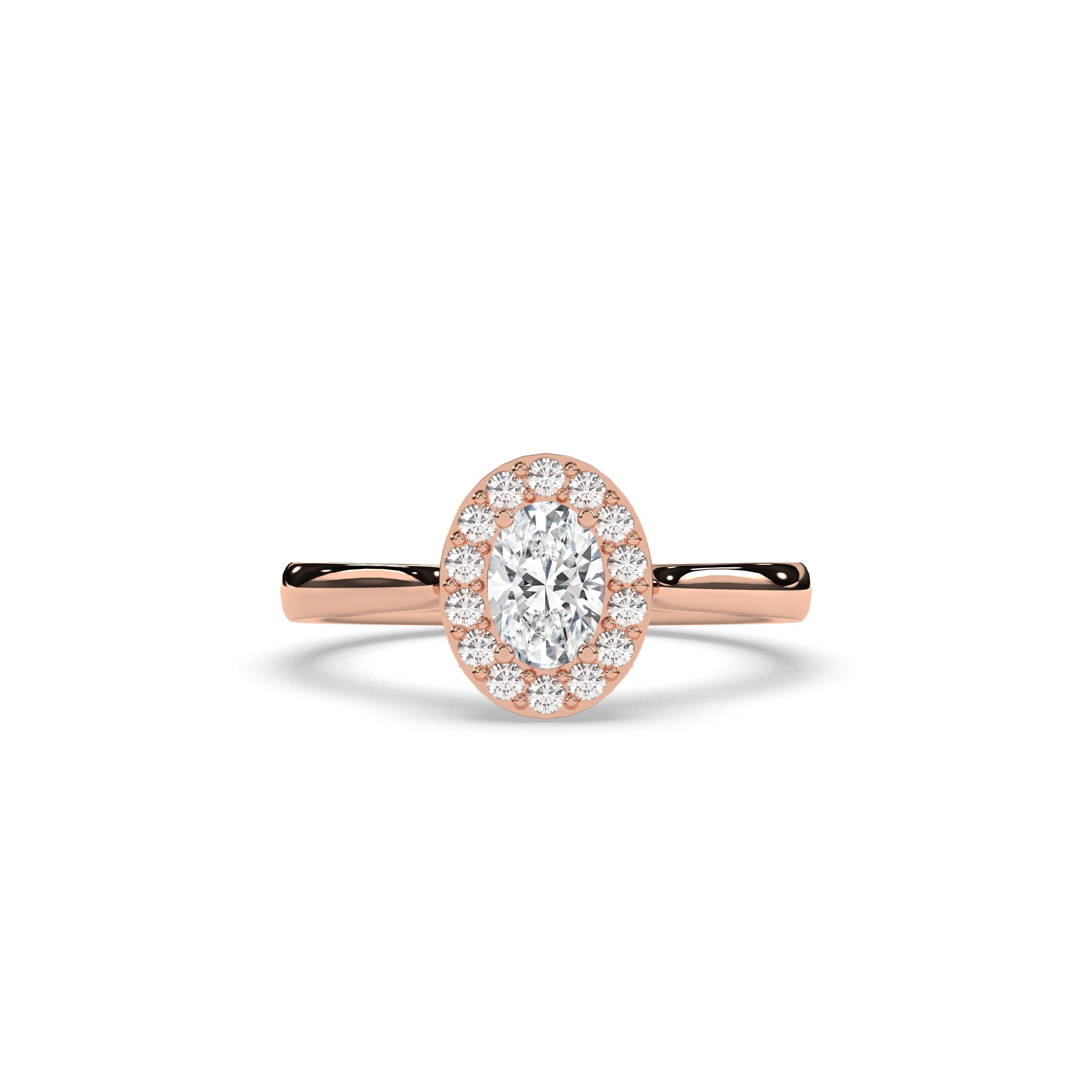 Alessa Oval Halo Ring