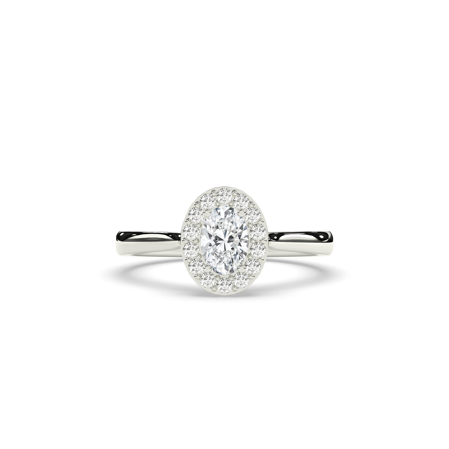 Alessa Oval Halo Ring