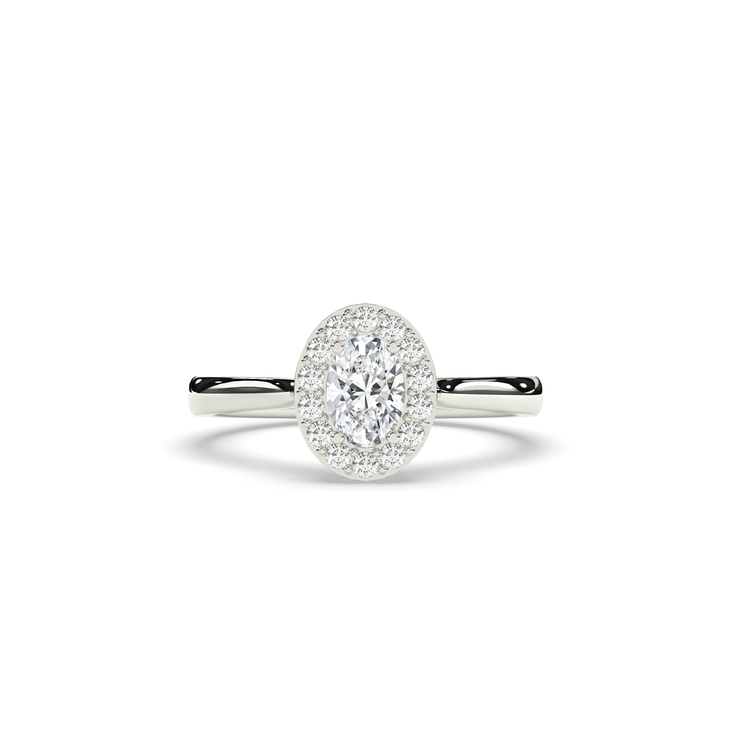 Alessa Oval Halo Ring