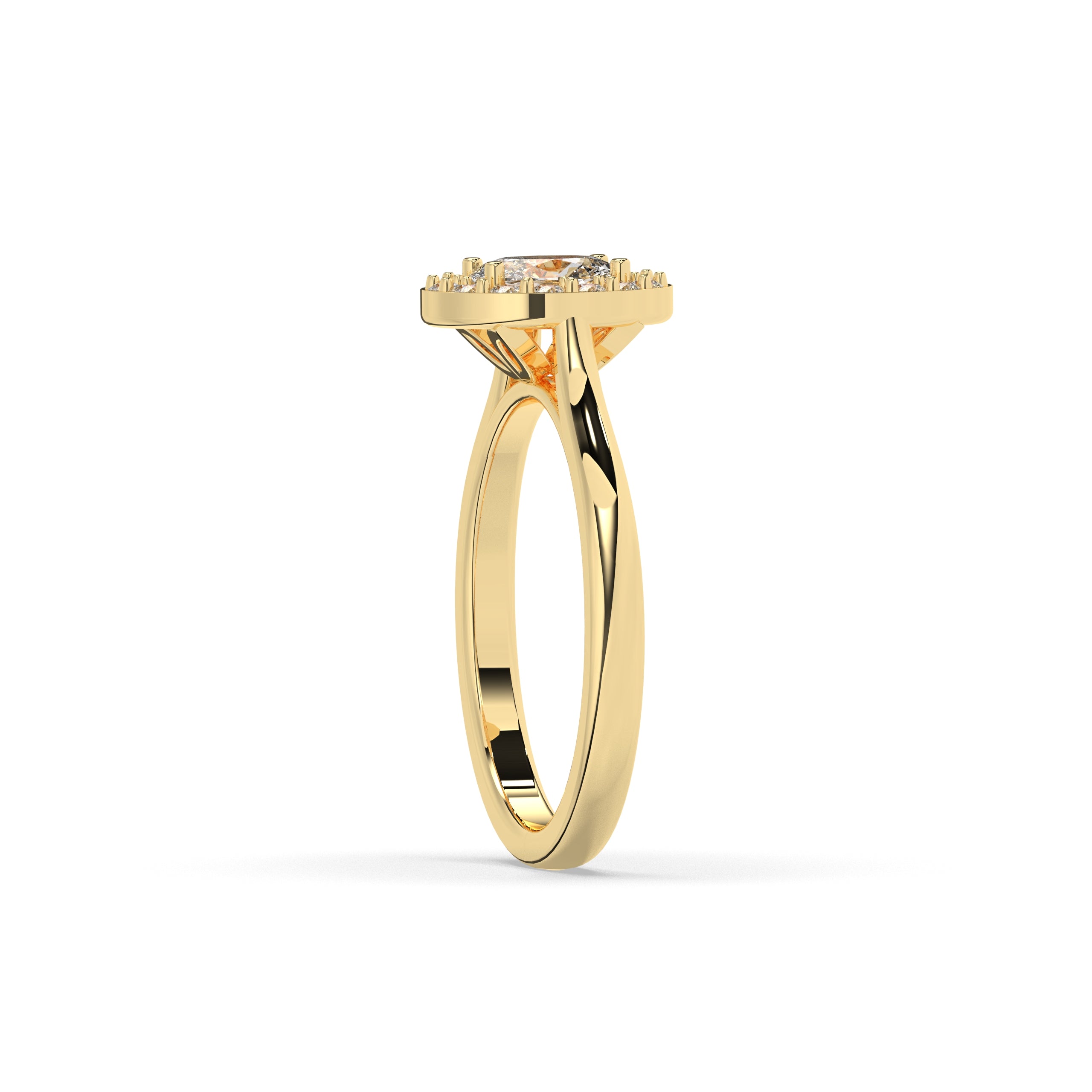 Alessa Oval Halo Ring