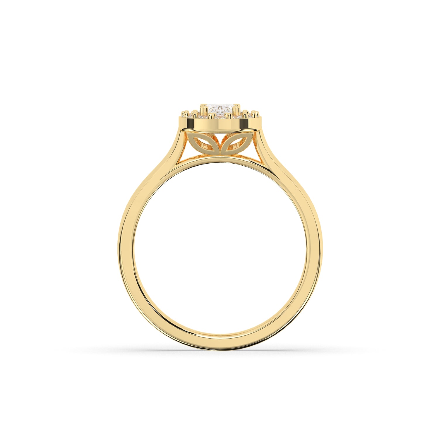 Alessa Oval Halo Ring