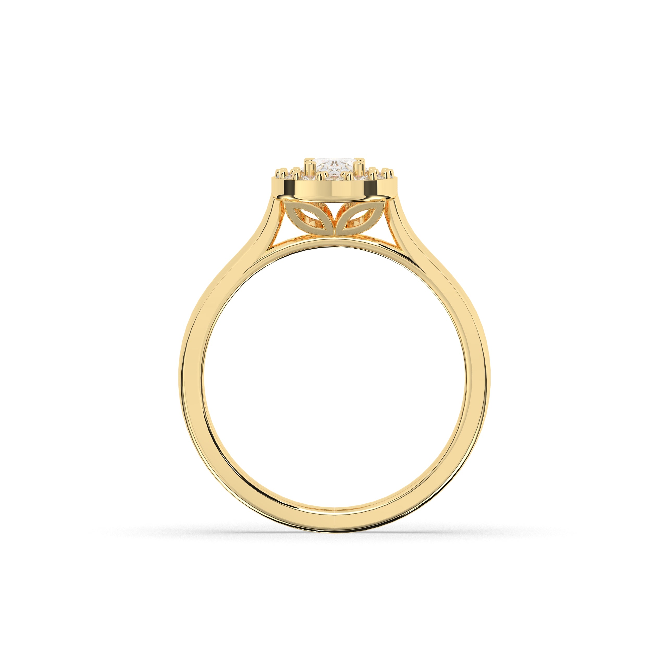 Alessa Oval Halo Ring