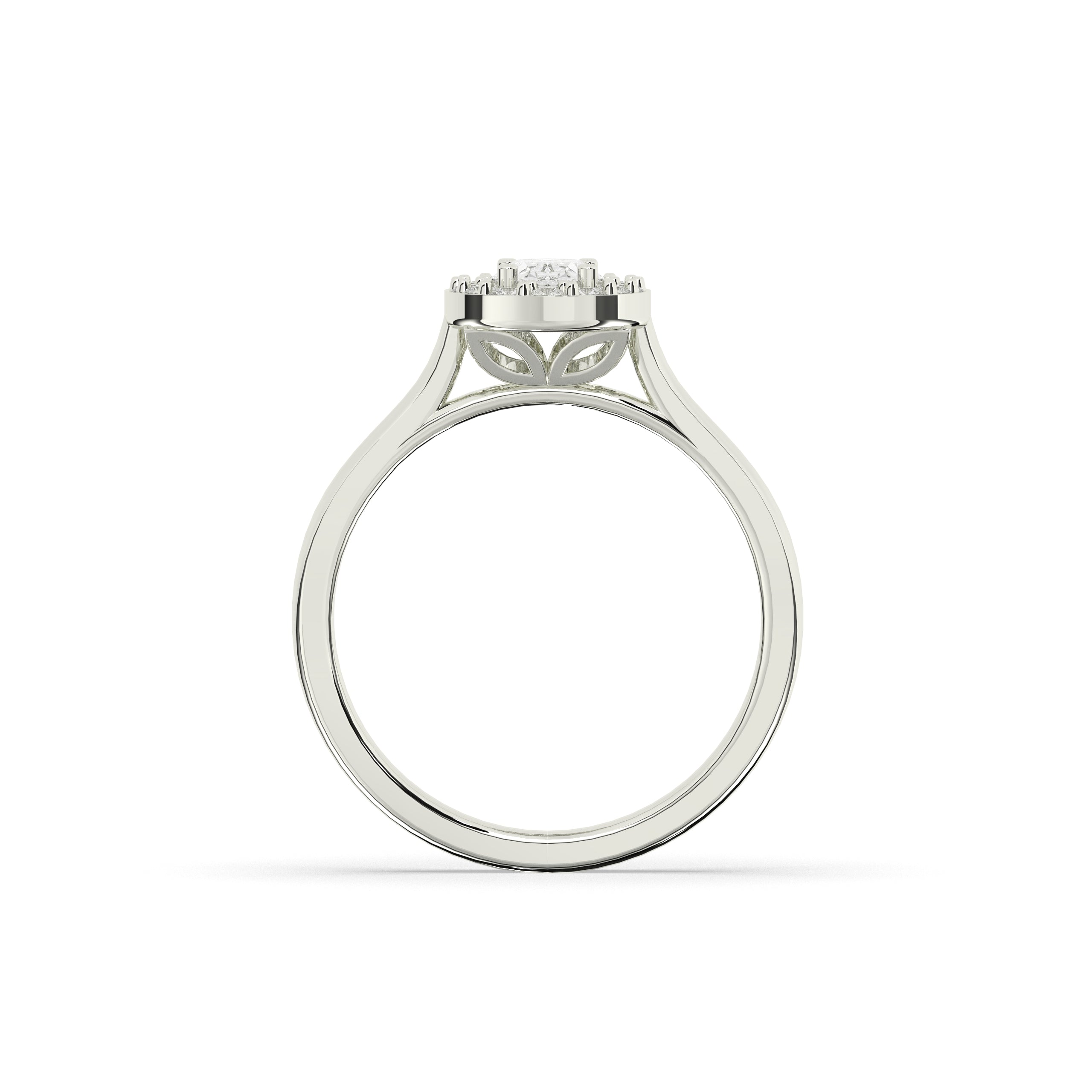 Alessa Oval Halo Ring