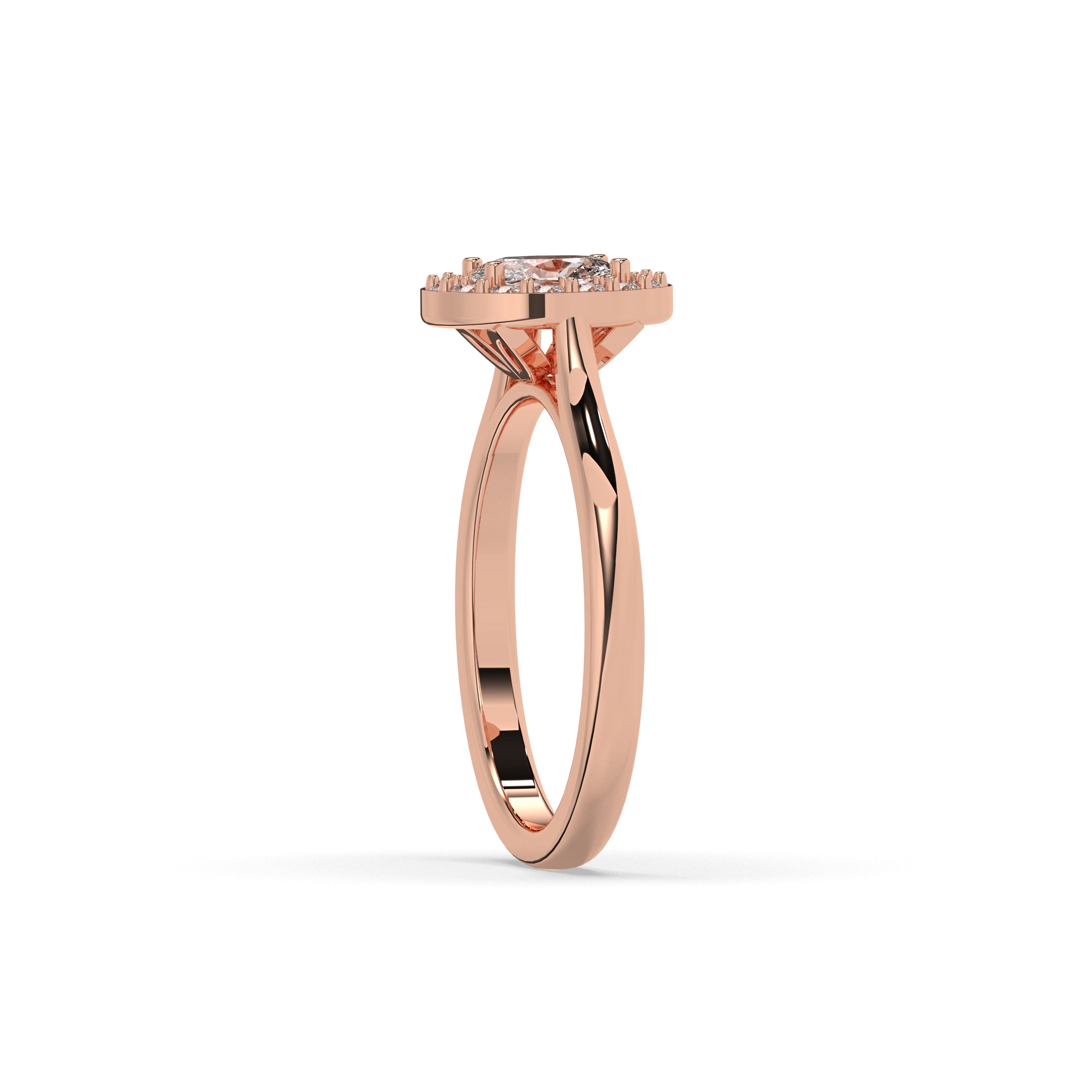 Alessa Oval Halo Ring