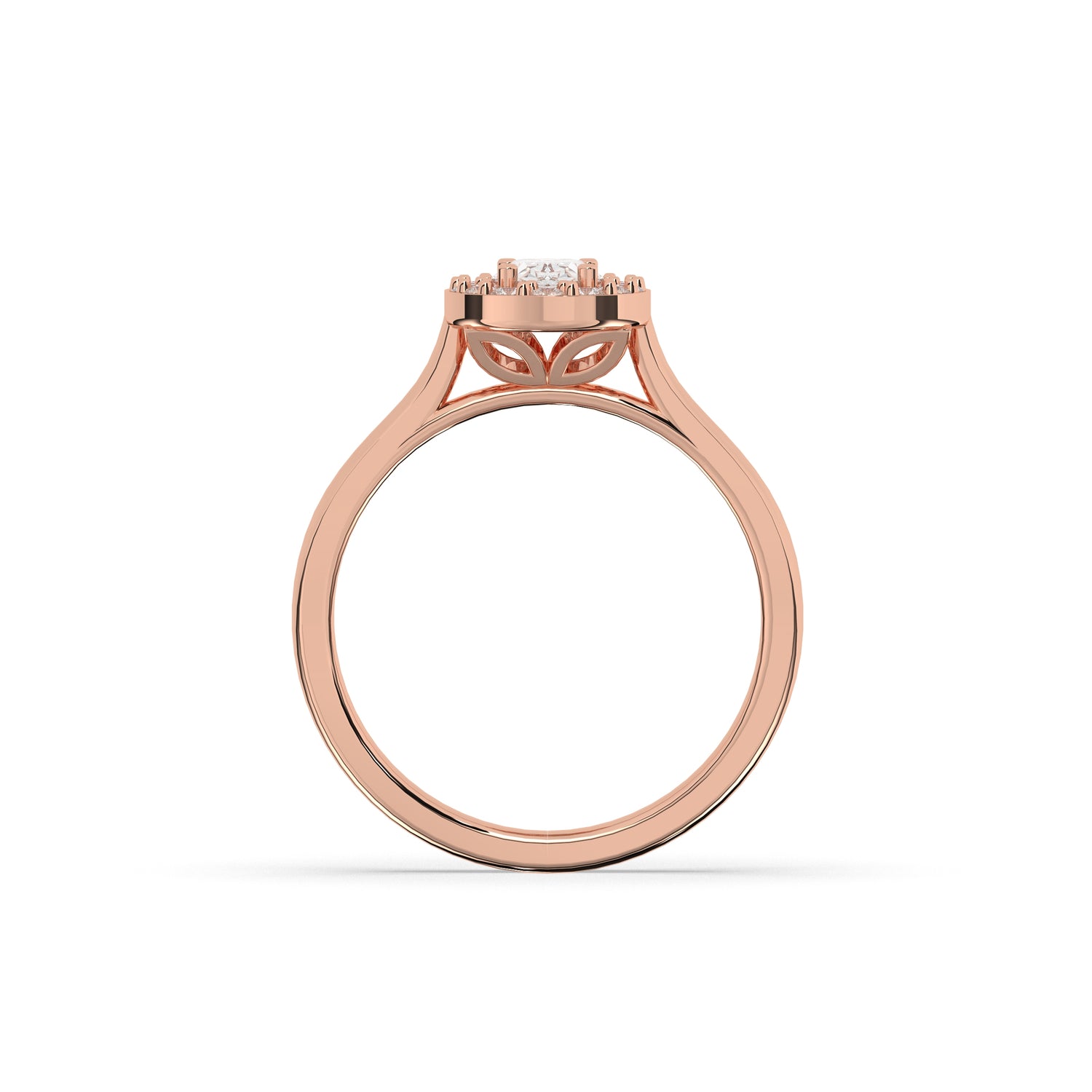 Alessa Oval Halo Ring