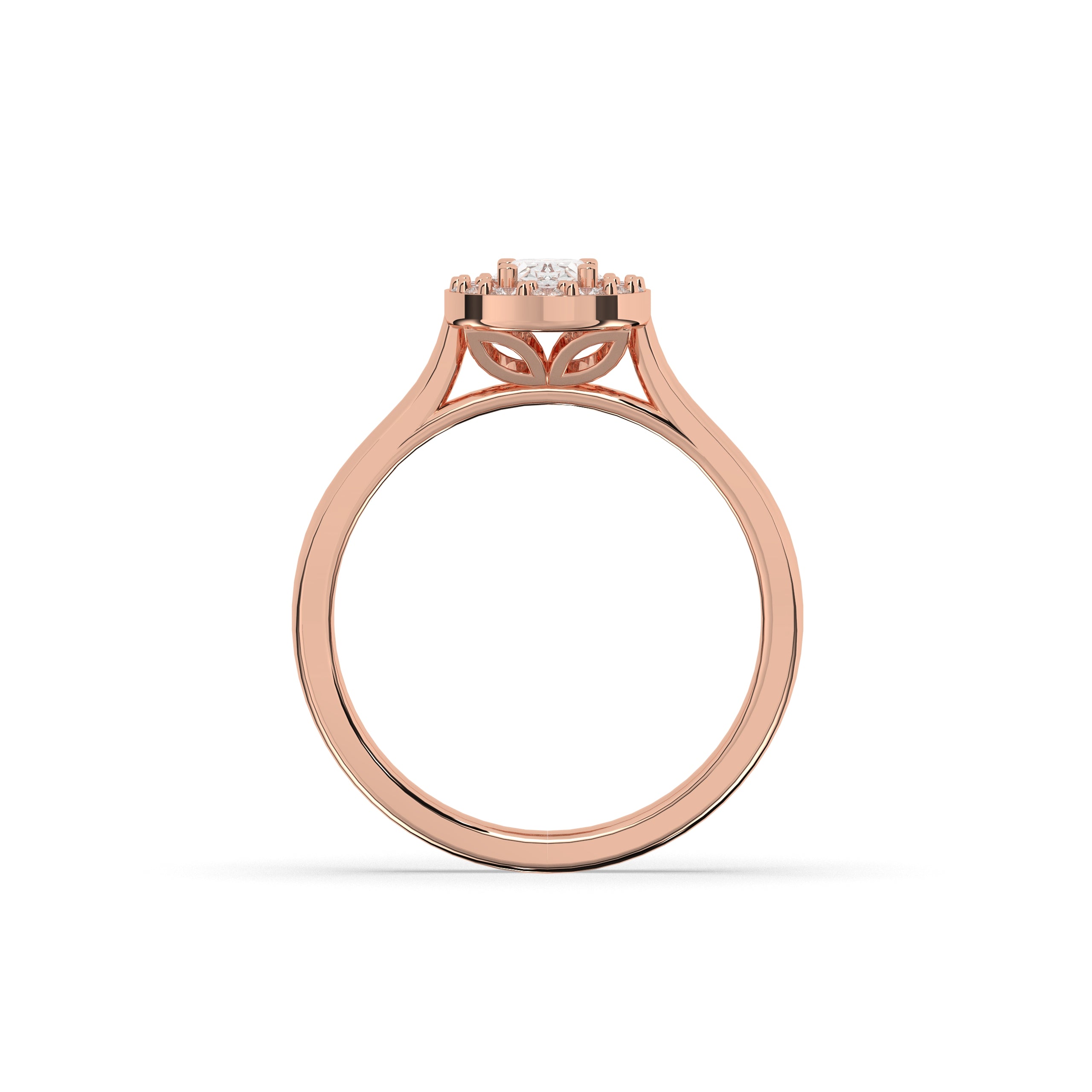 Alessa Oval Halo Ring