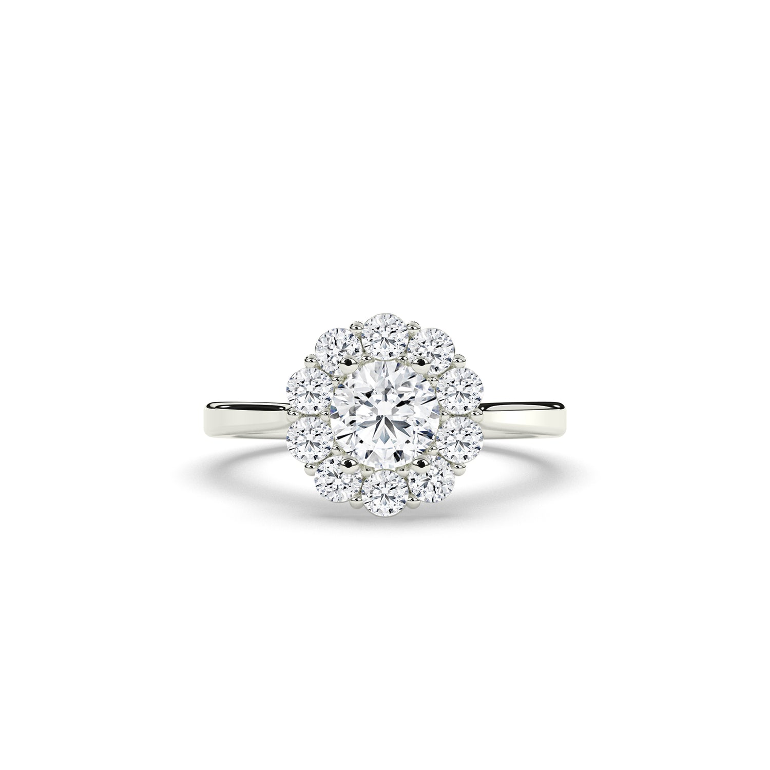 Viola Round Halo Ring