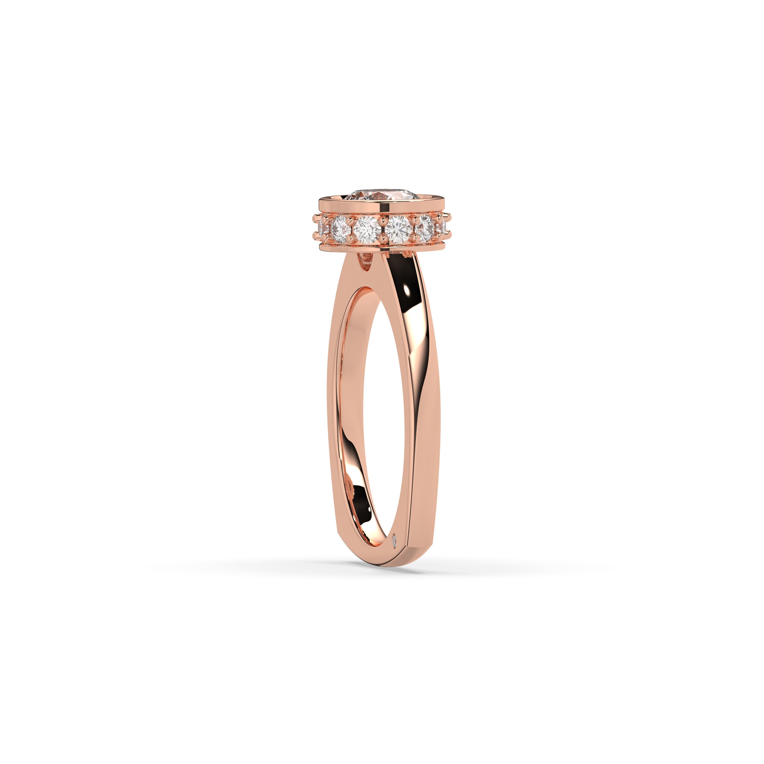 Grace Round Halo Ring