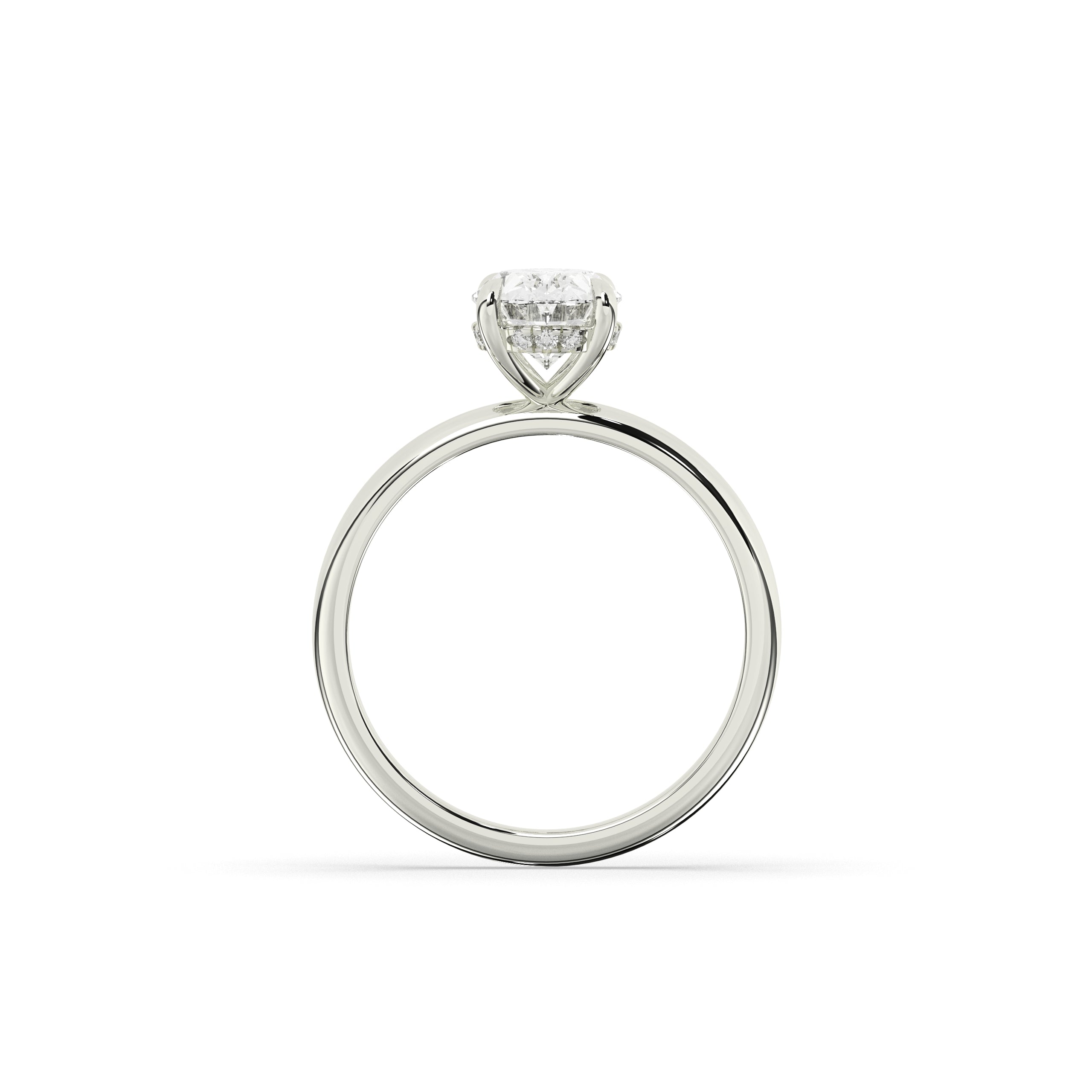 Annika Oval Halo Ring