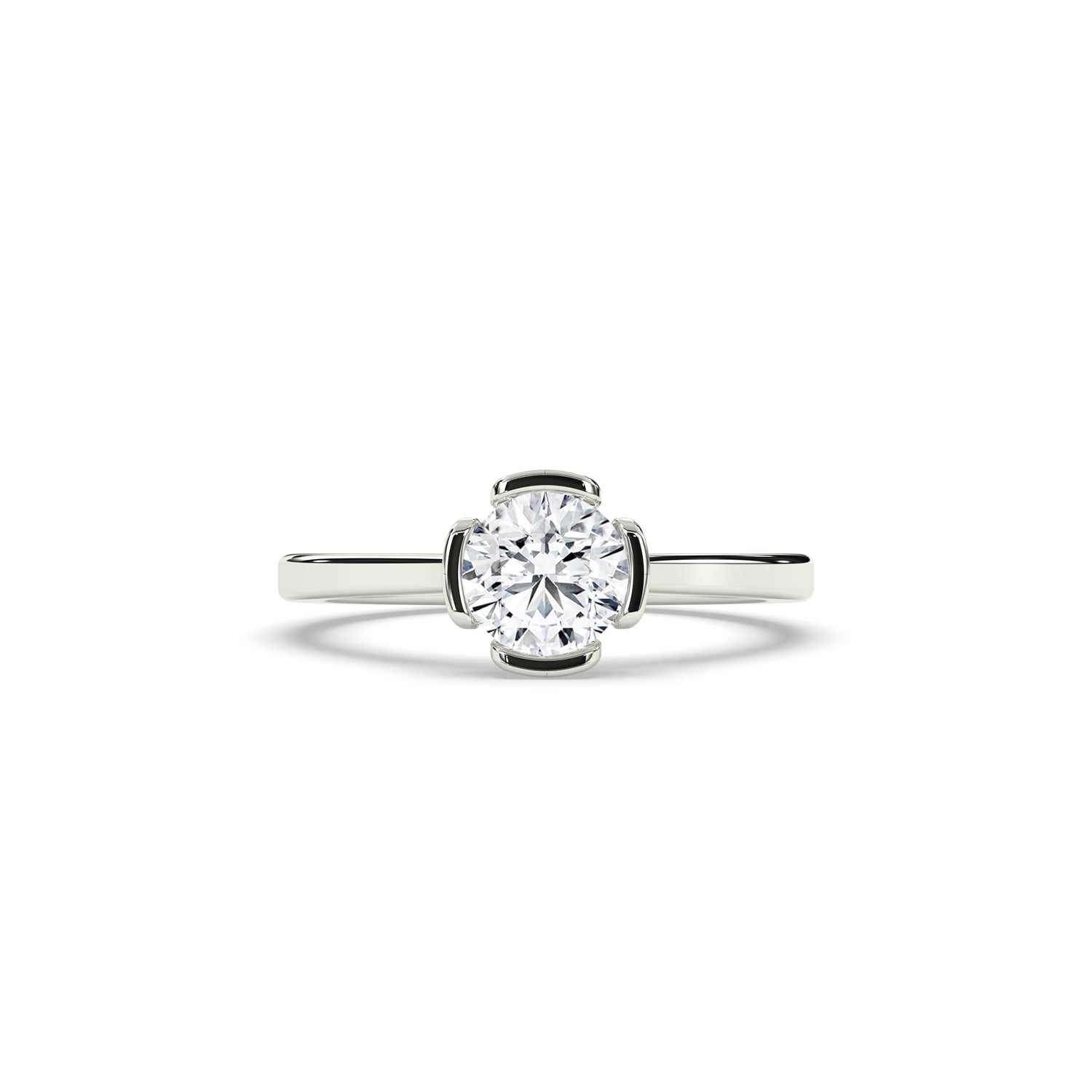Elara Round Solitaire Ring