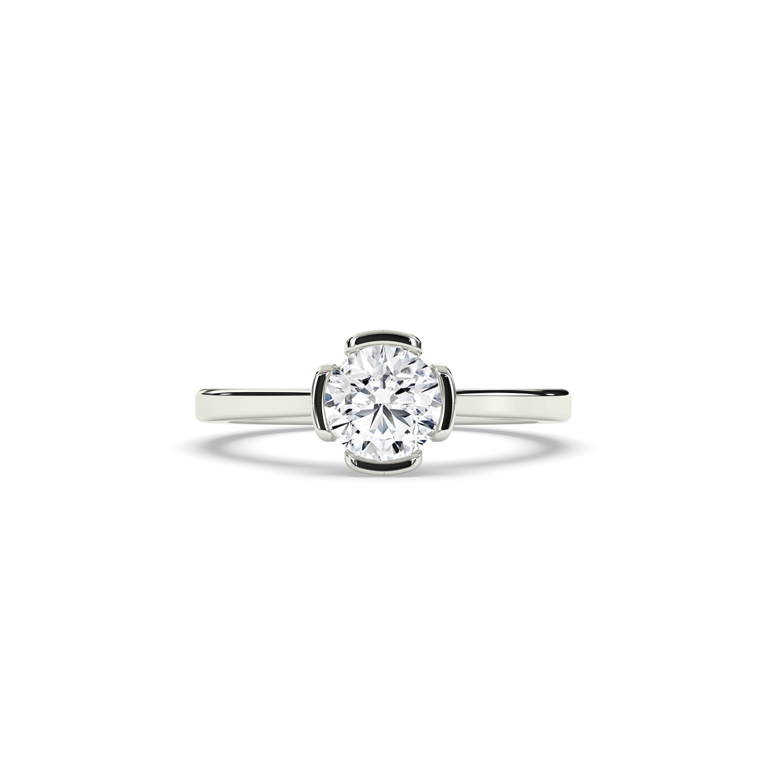 Elara Round Solitaire Ring