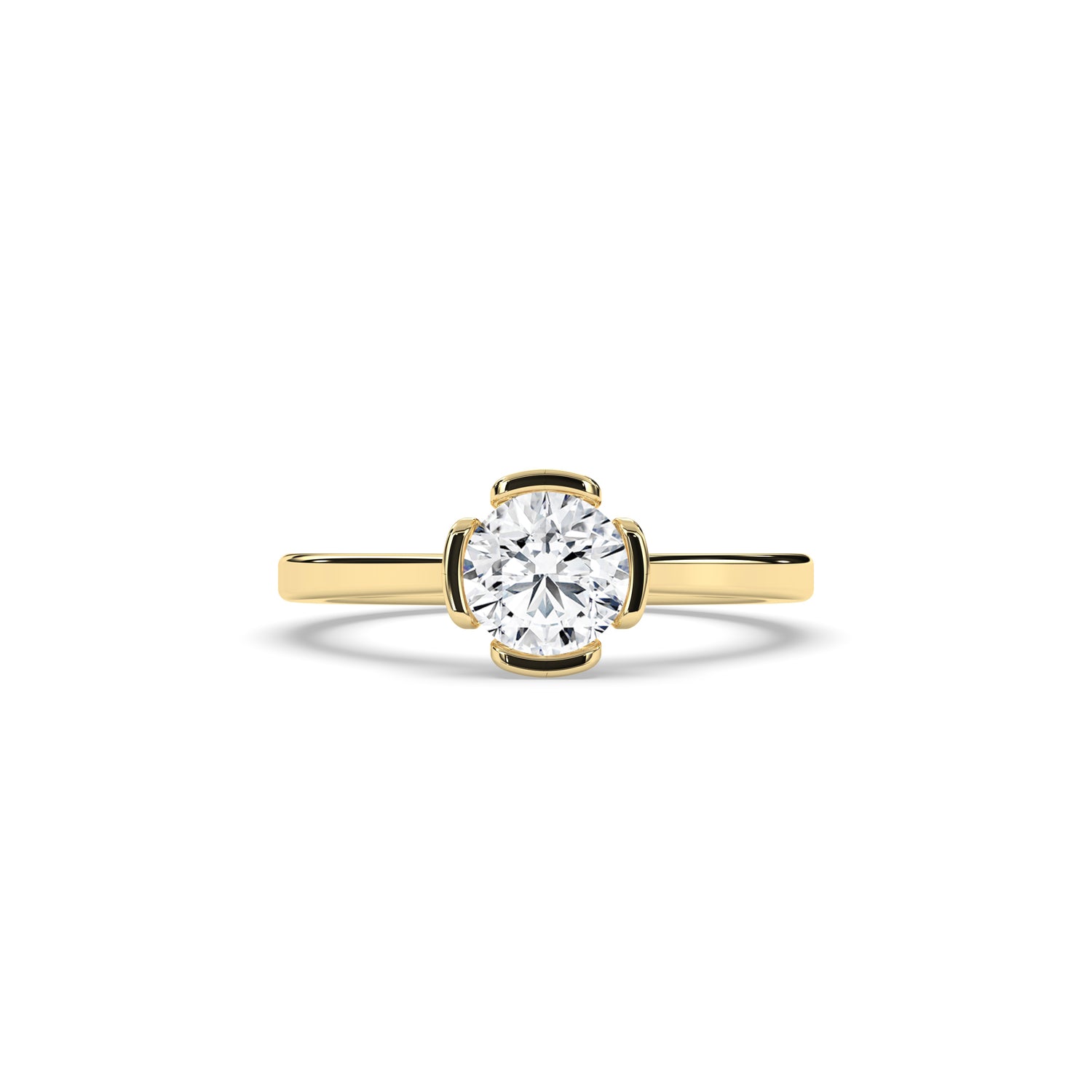 Elara Round Solitaire Ring
