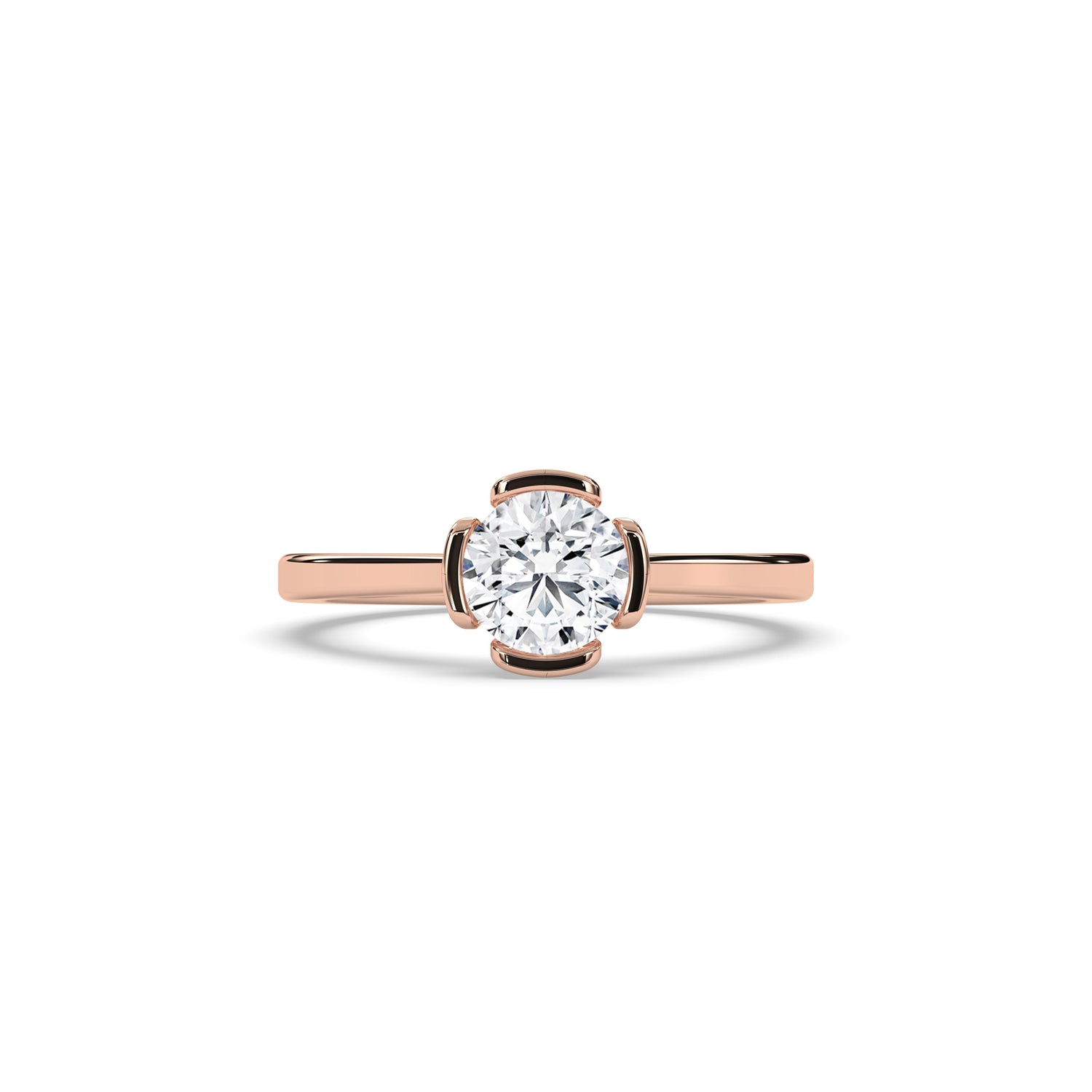 Elara Round Solitaire Ring