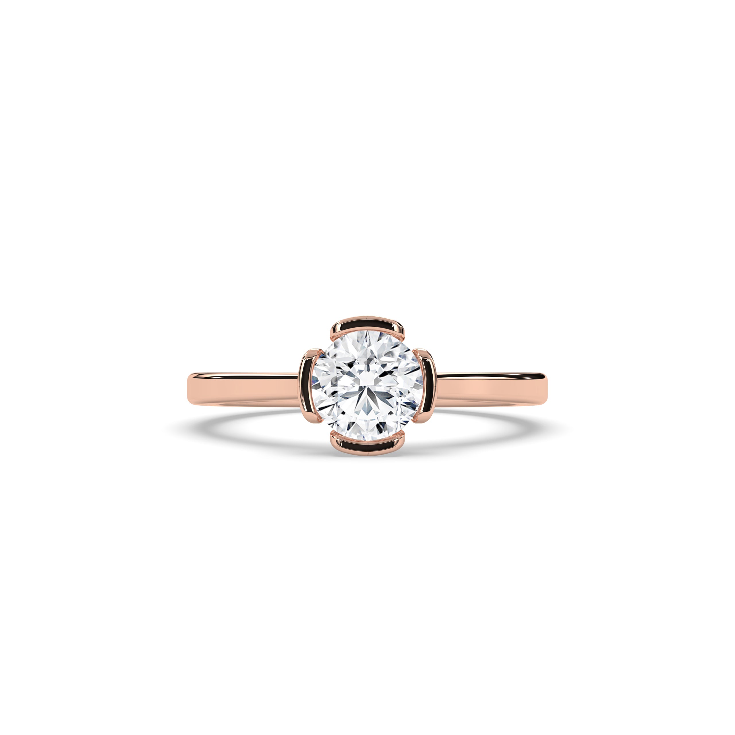 Elara Round Solitaire Ring