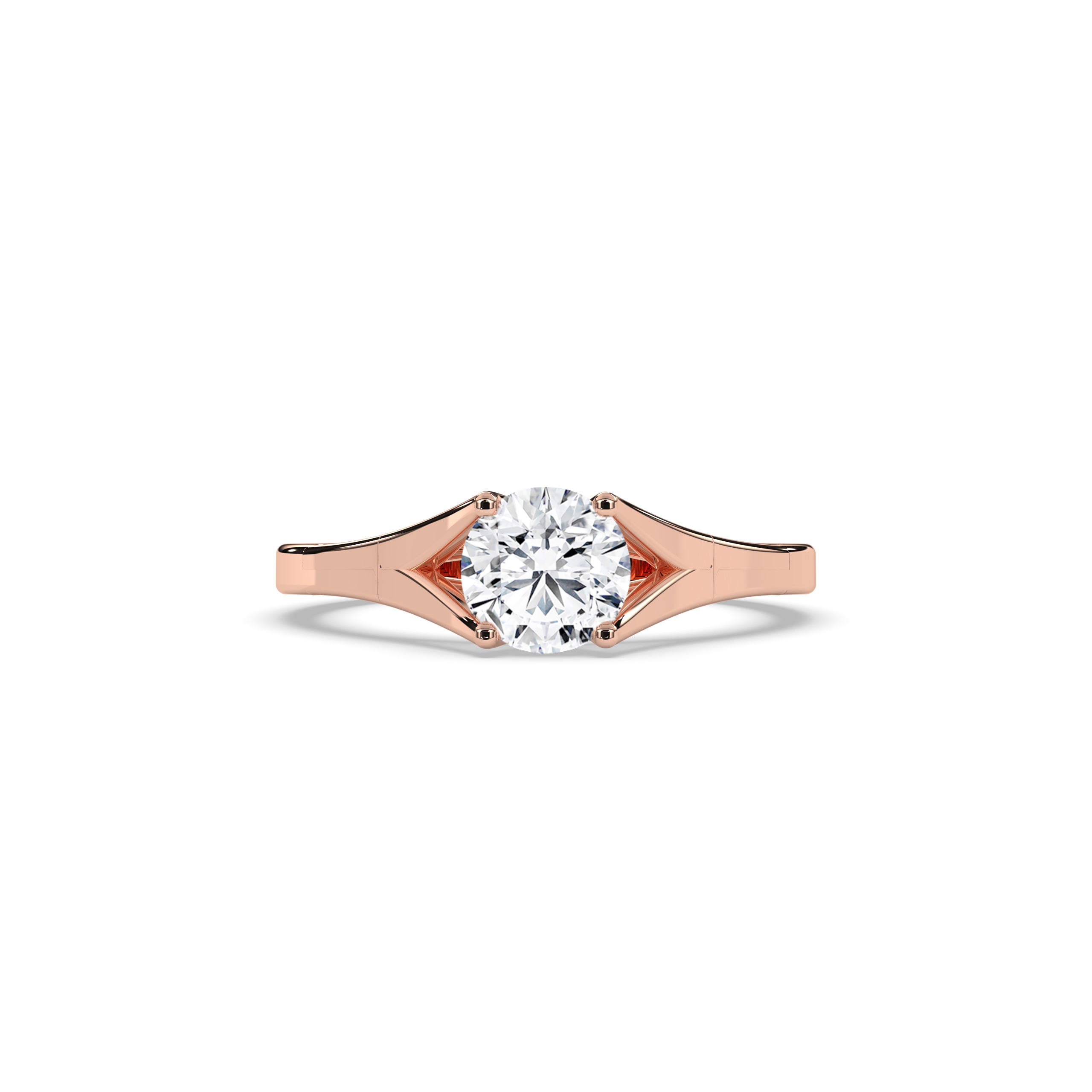 Nora Round Solitaire Ring