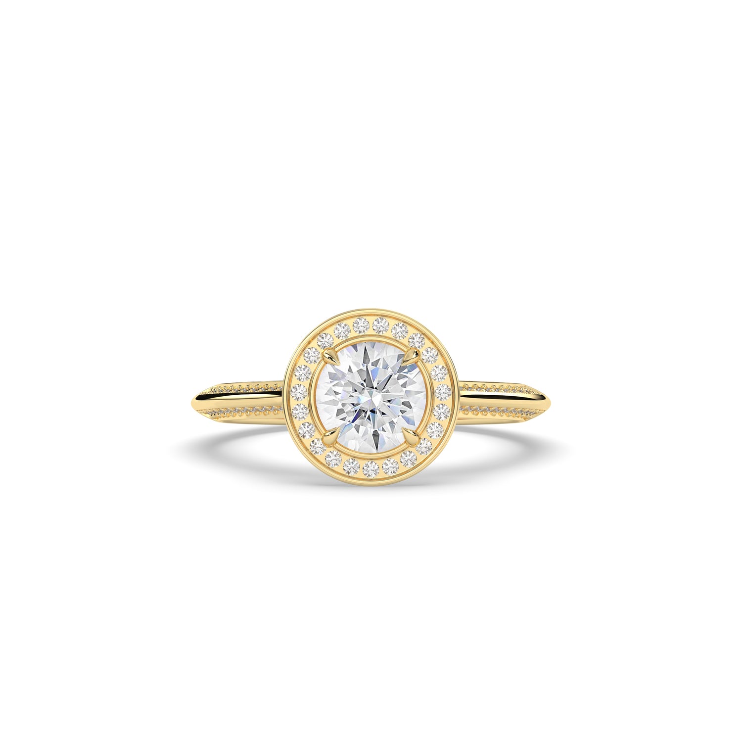 Tilda Round Halo Ring