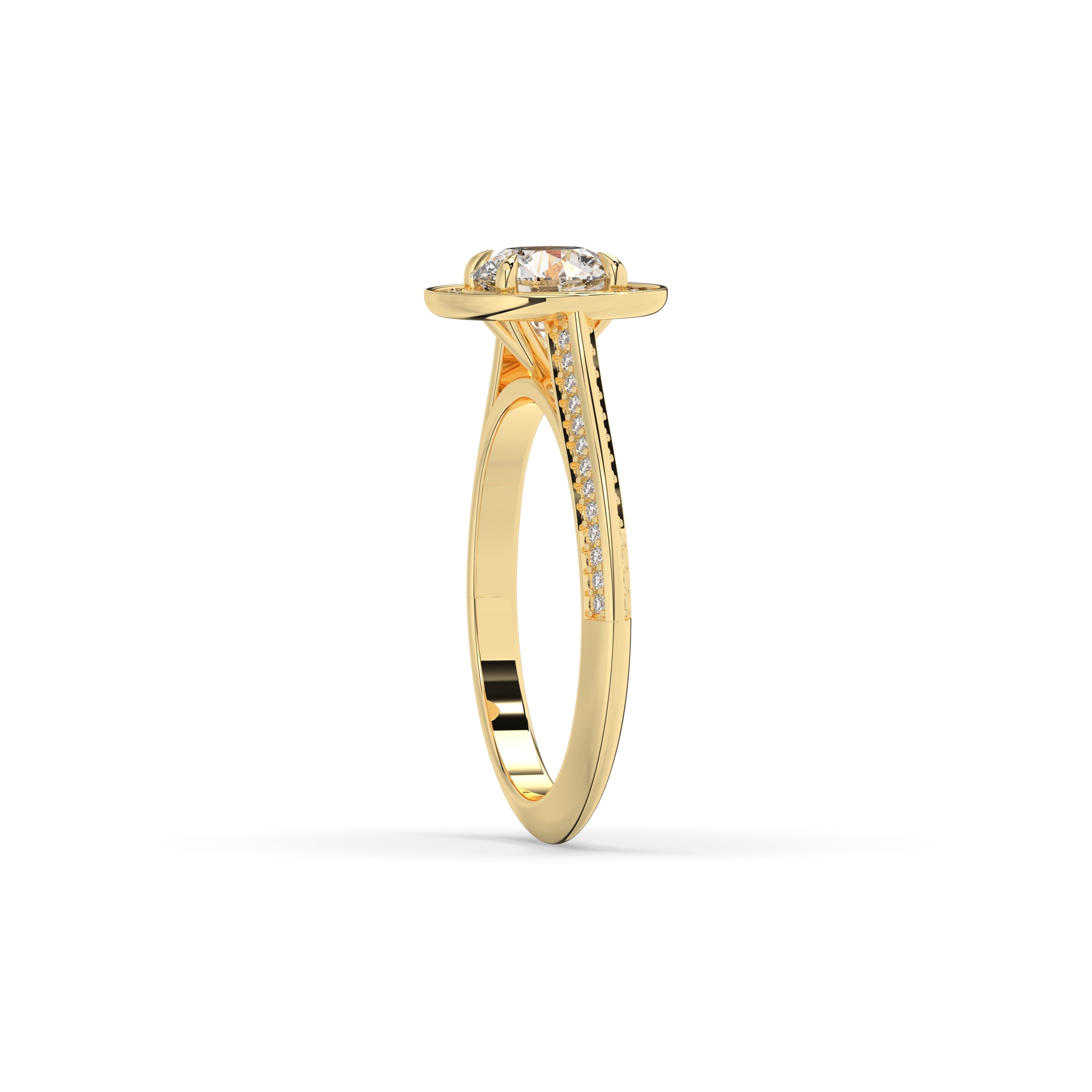 Tilda Round Halo Ring