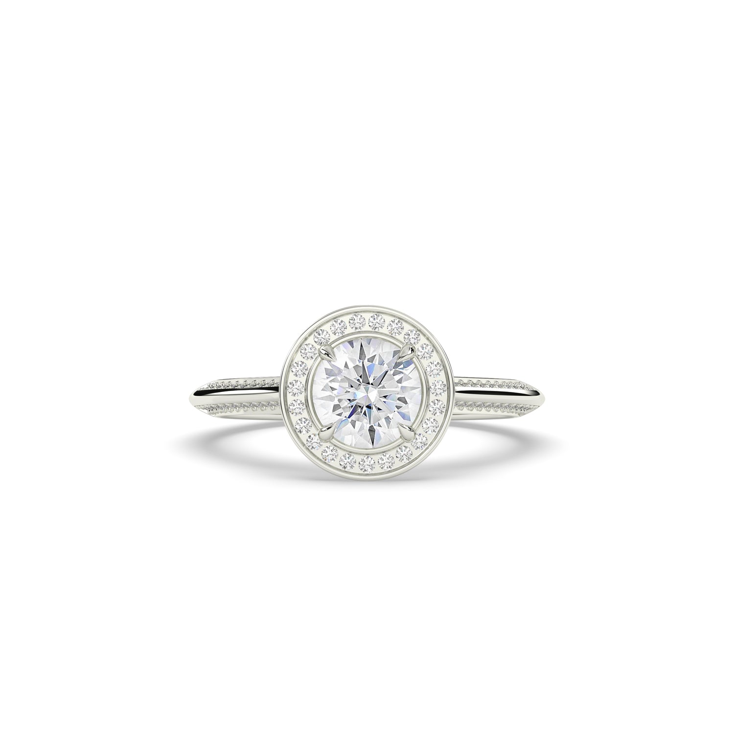 Tilda Round Halo Ring