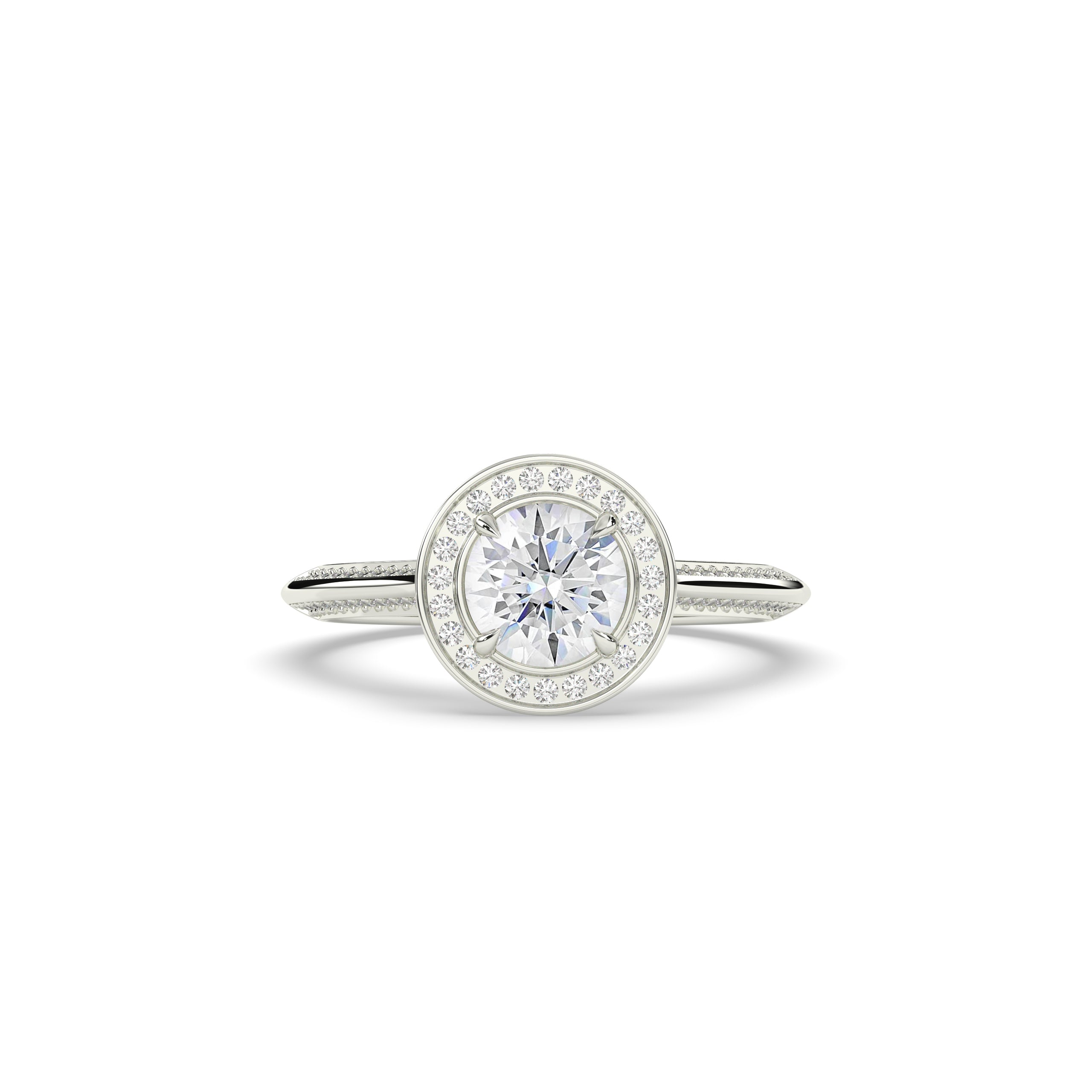 Tilda Round Halo Ring