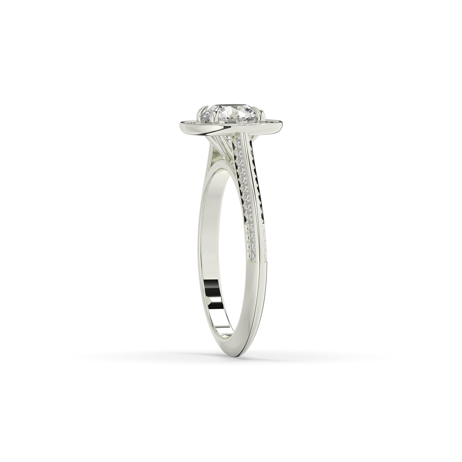 Tilda Round Halo Ring