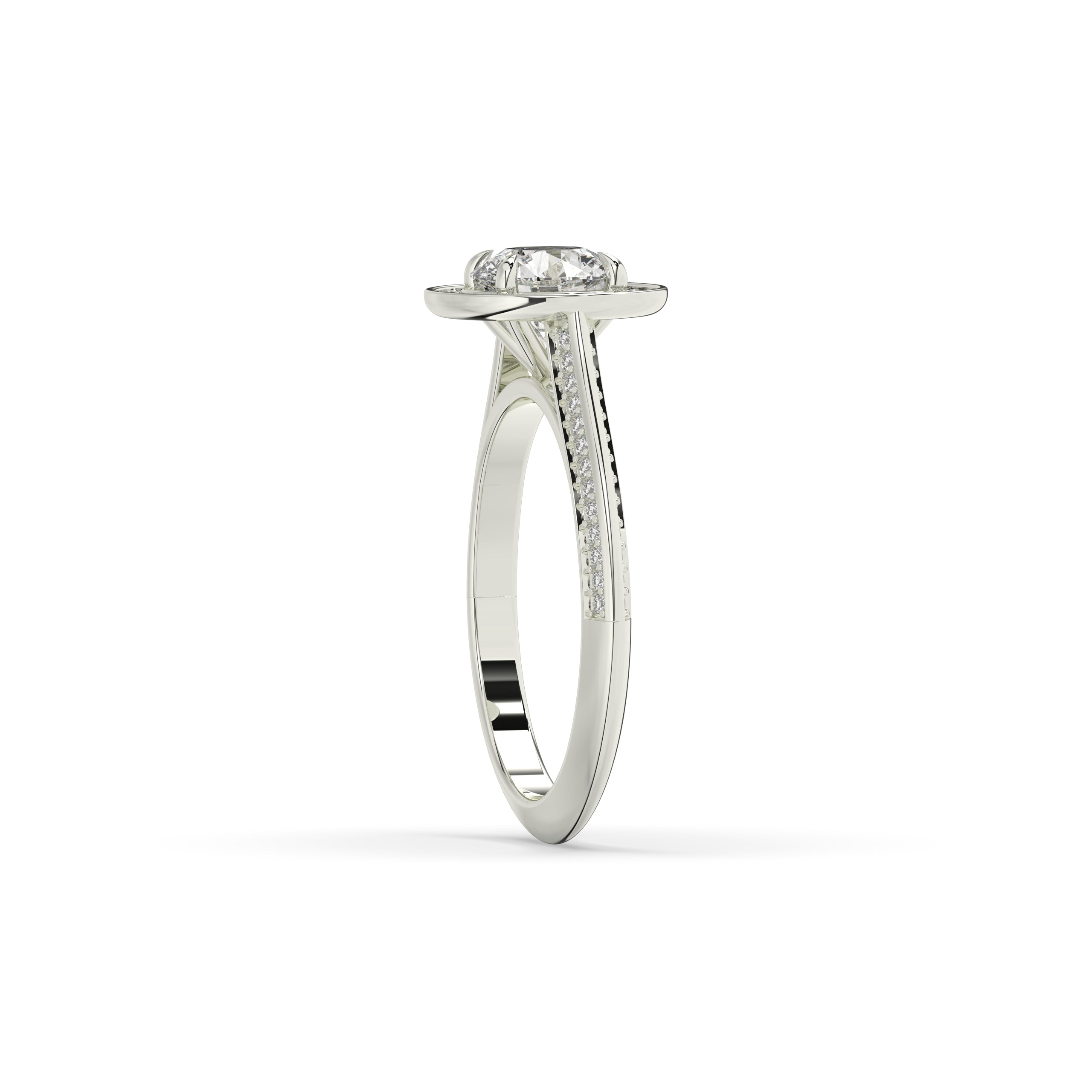 Tilda Round Halo Ring