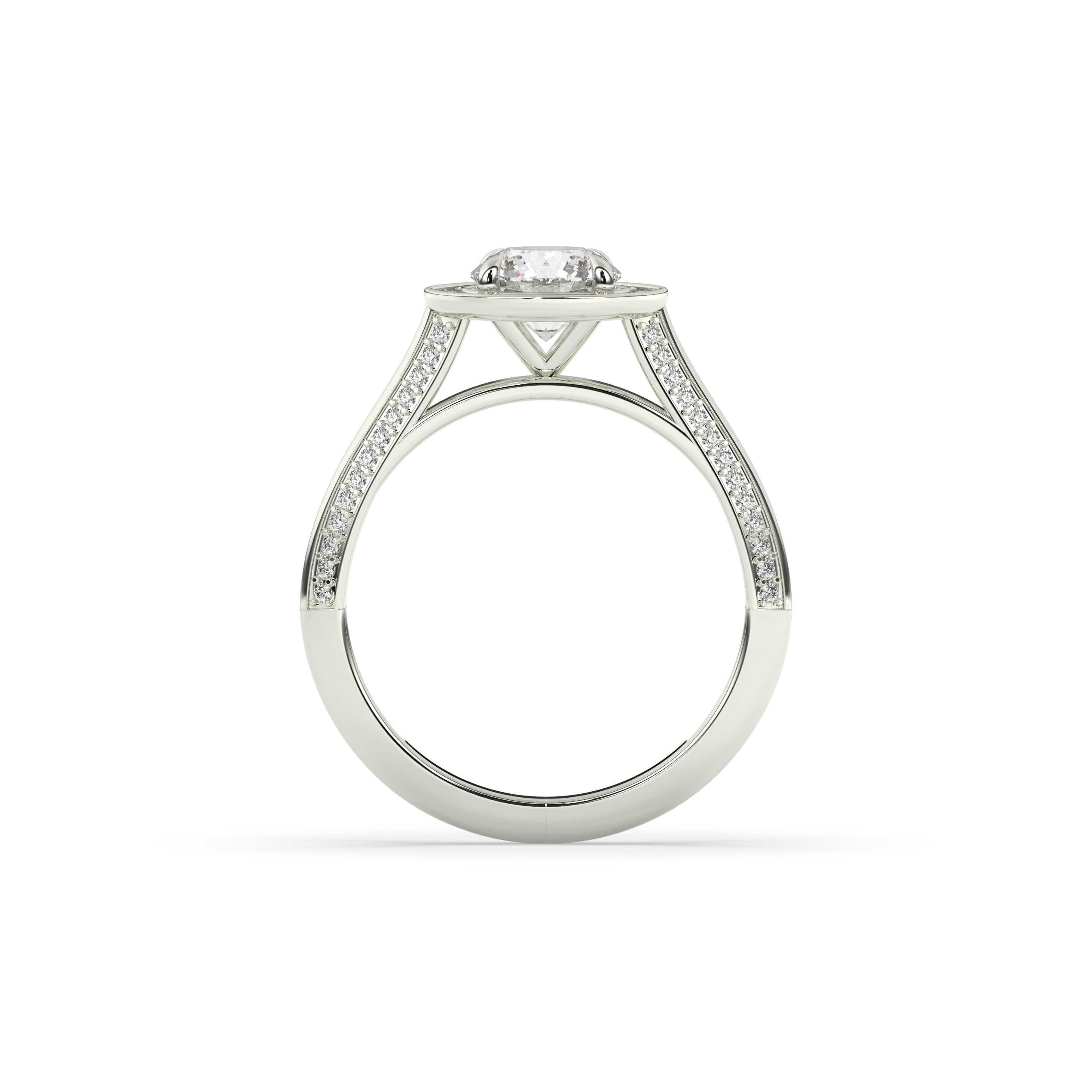 Tilda Round Halo Ring