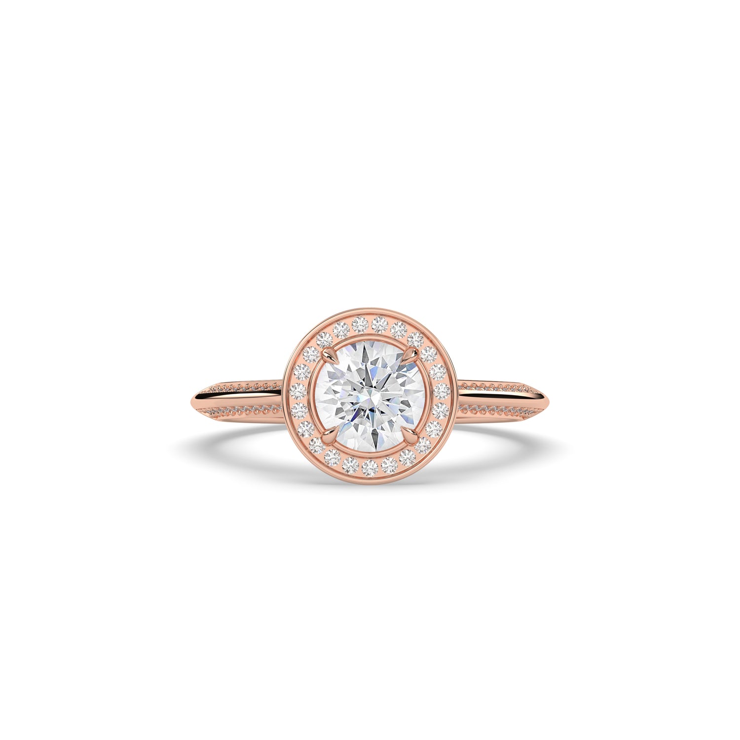 Tilda Round Halo Ring