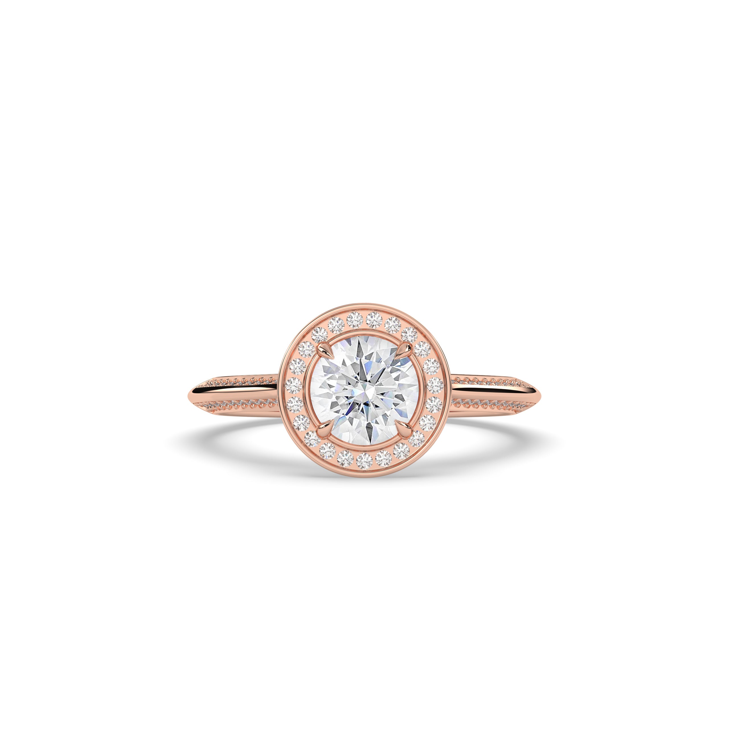 Tilda Round Halo Ring
