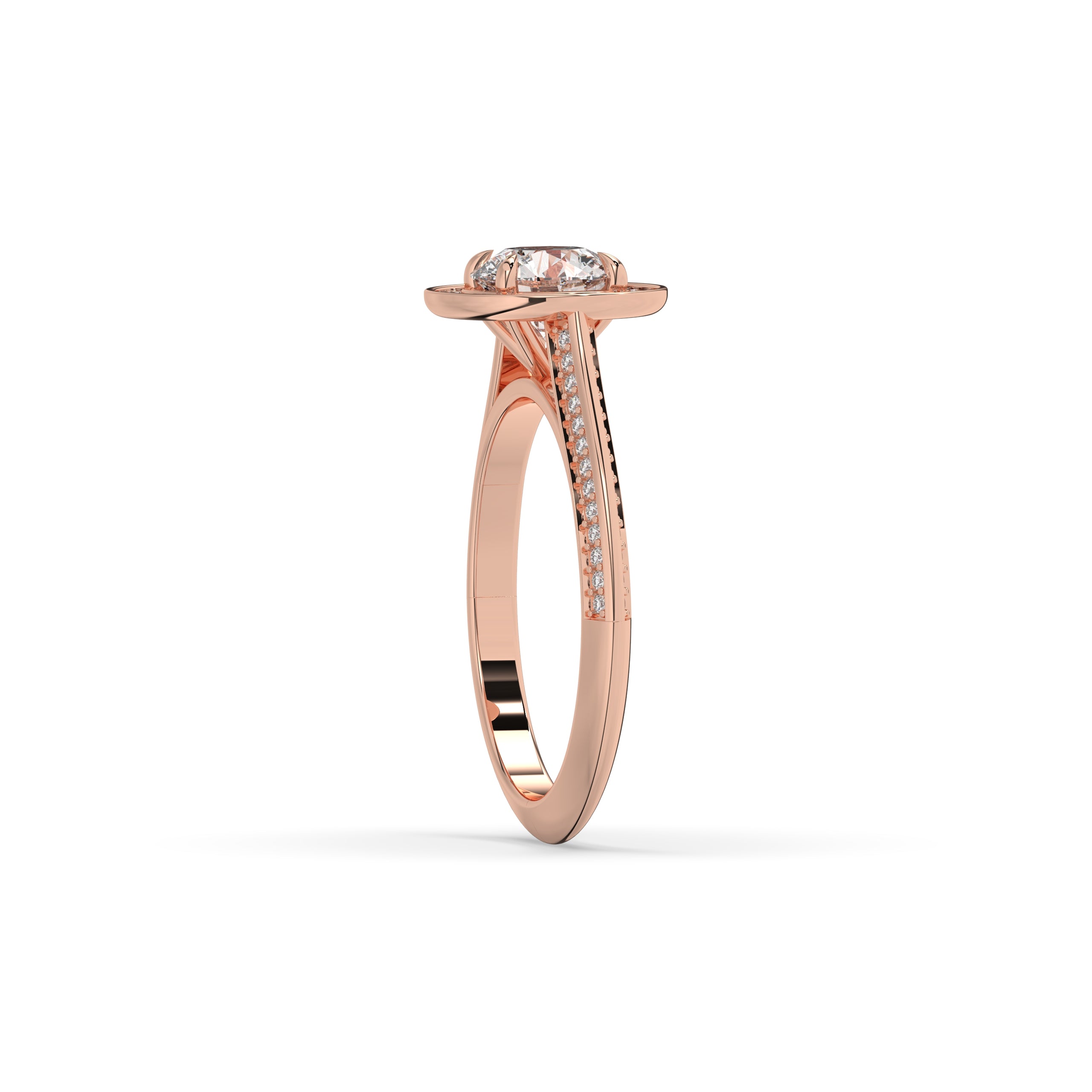 Tilda Round Halo Ring
