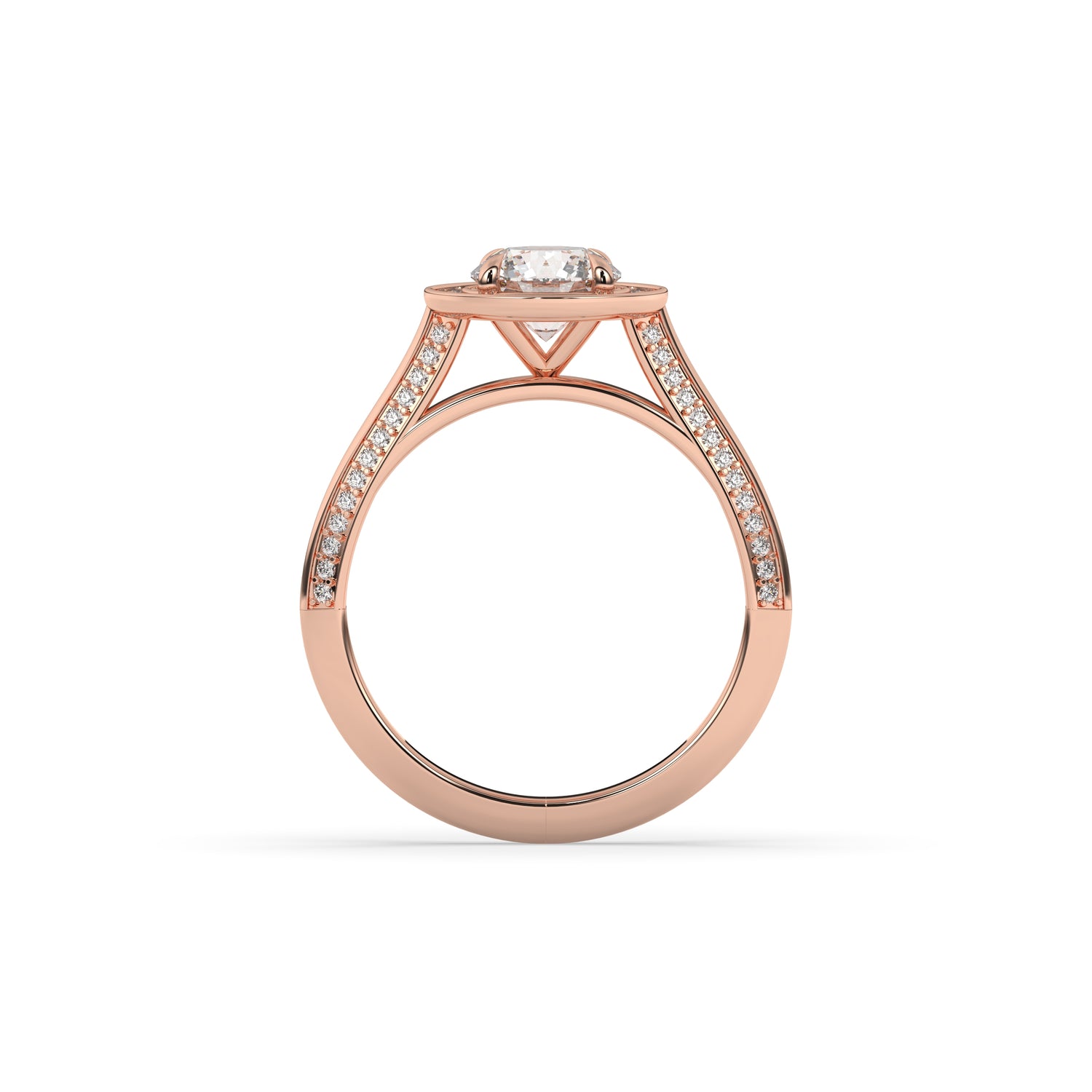 Tilda Round Halo Ring
