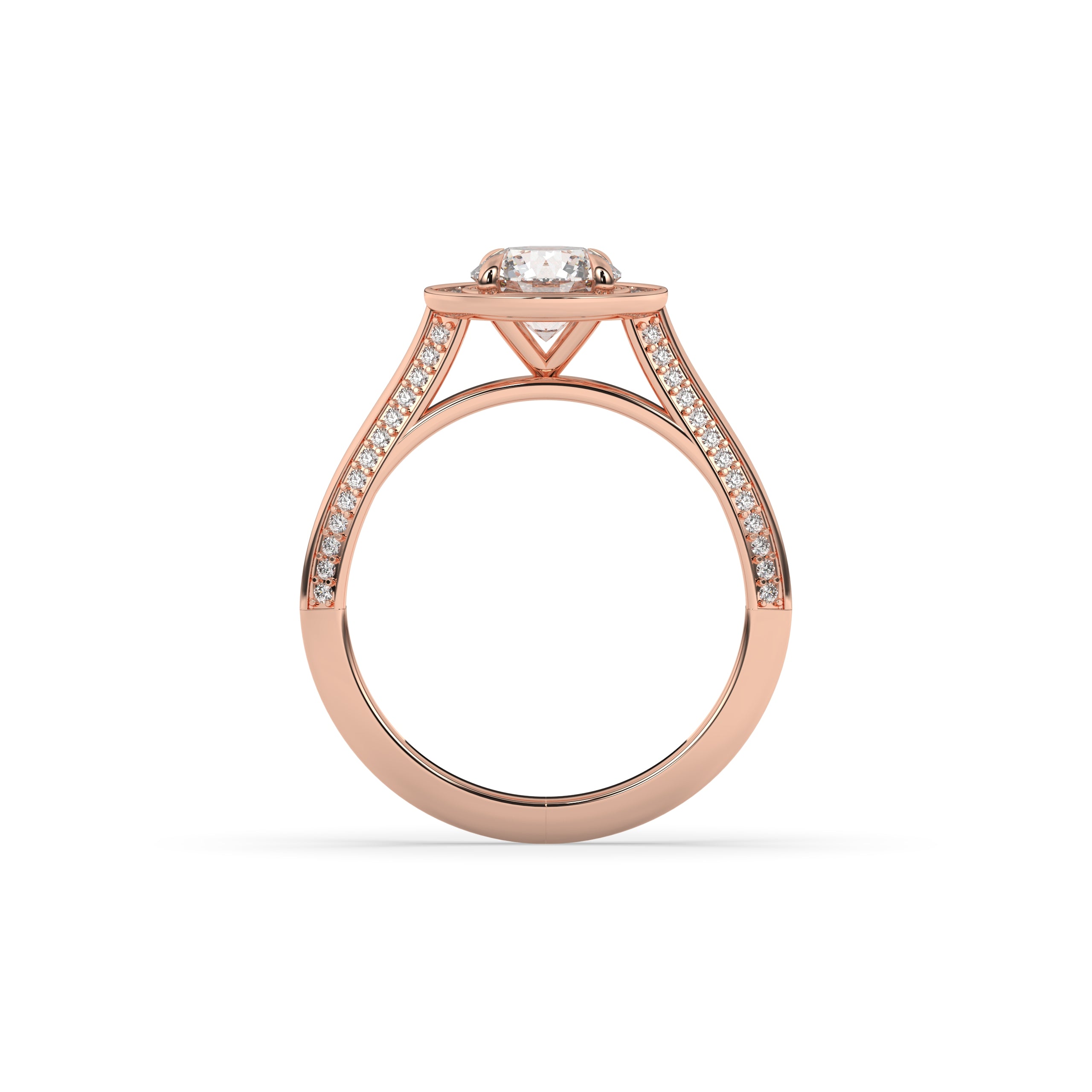 Tilda Round Halo Ring