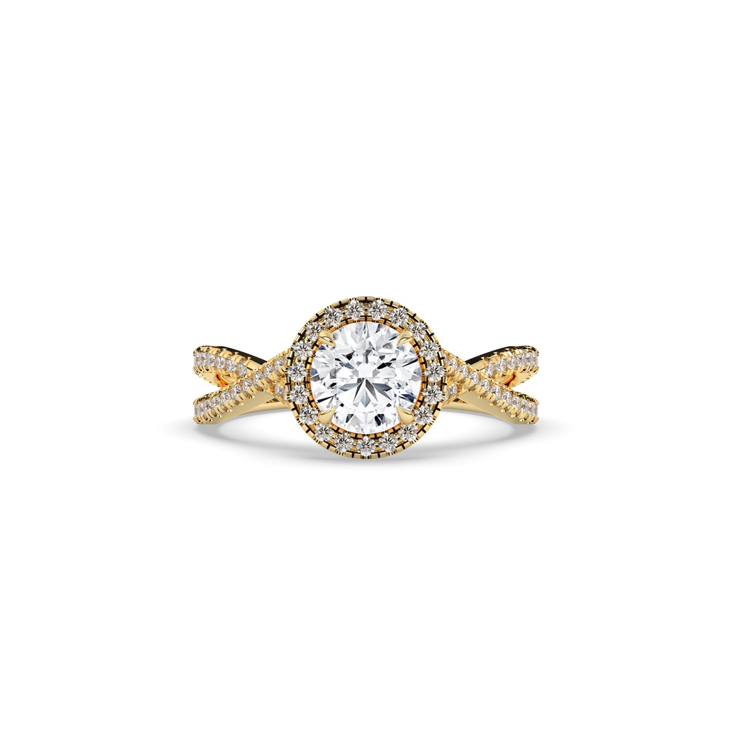 Emilia Round Halo Ring