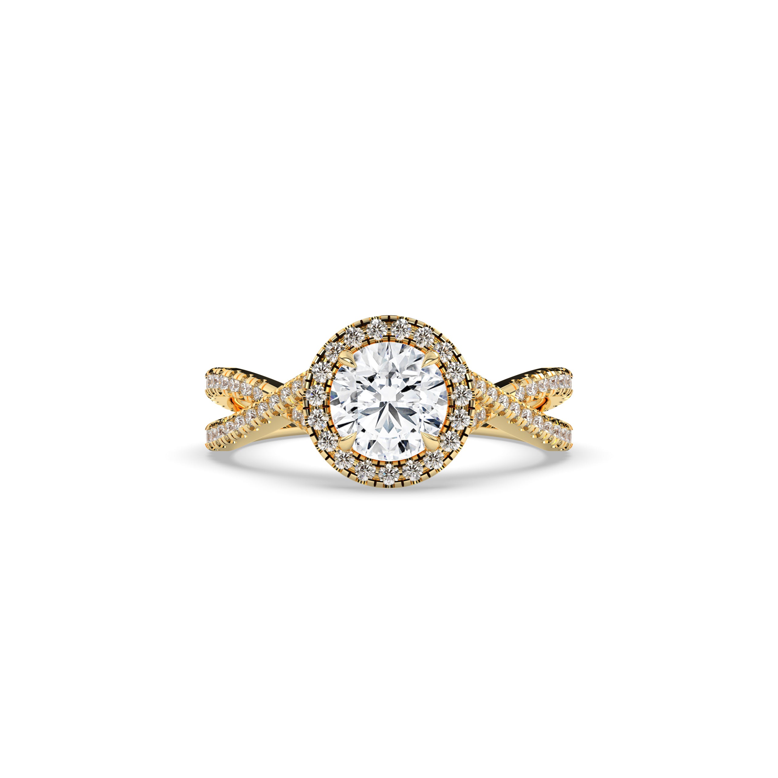 Emilia Round Halo Ring