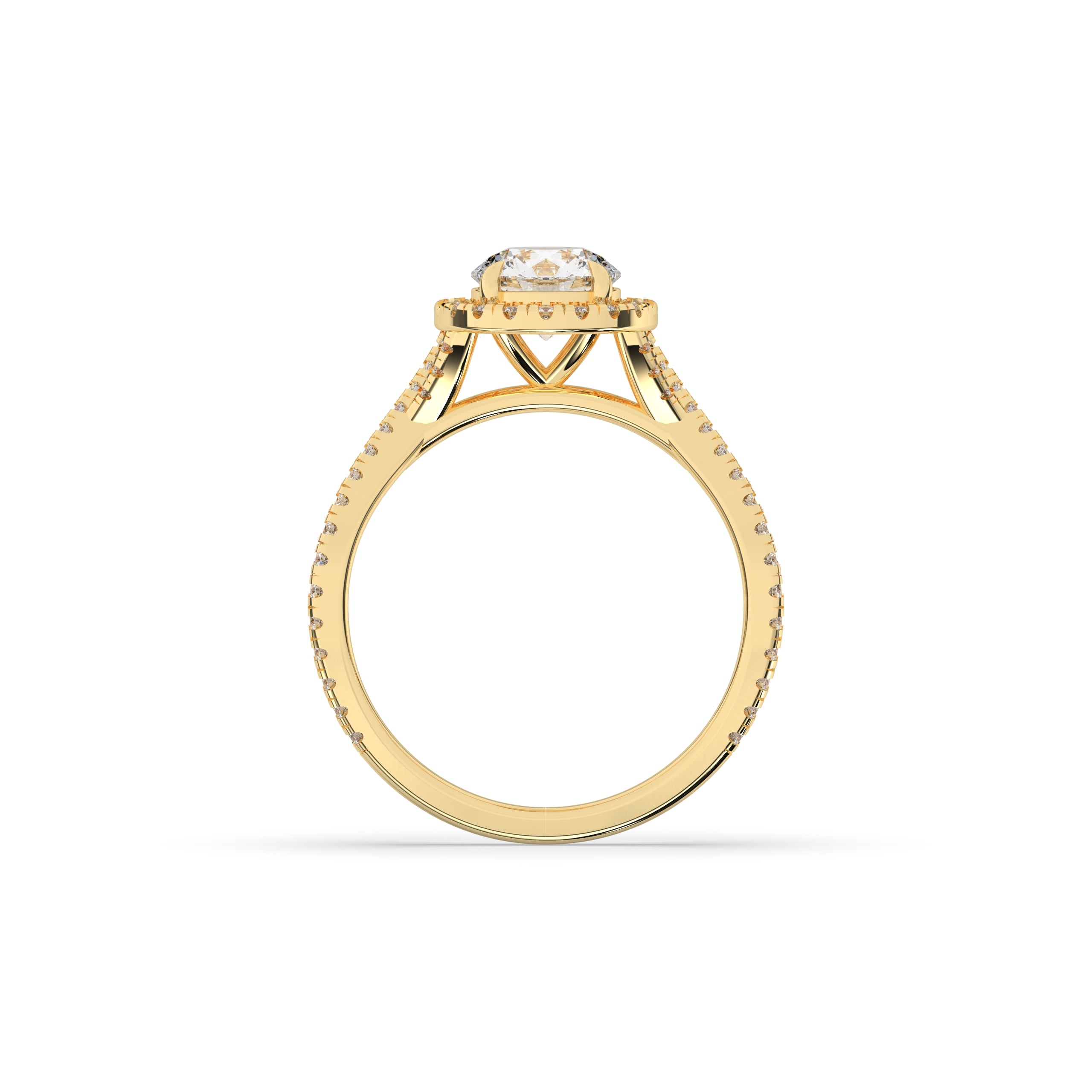 Emilia Round Halo Ring