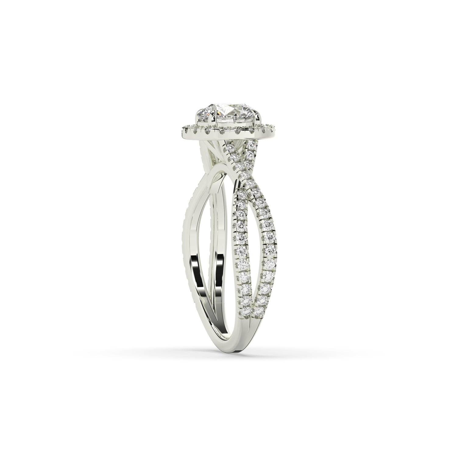 Emilia Round Halo Ring